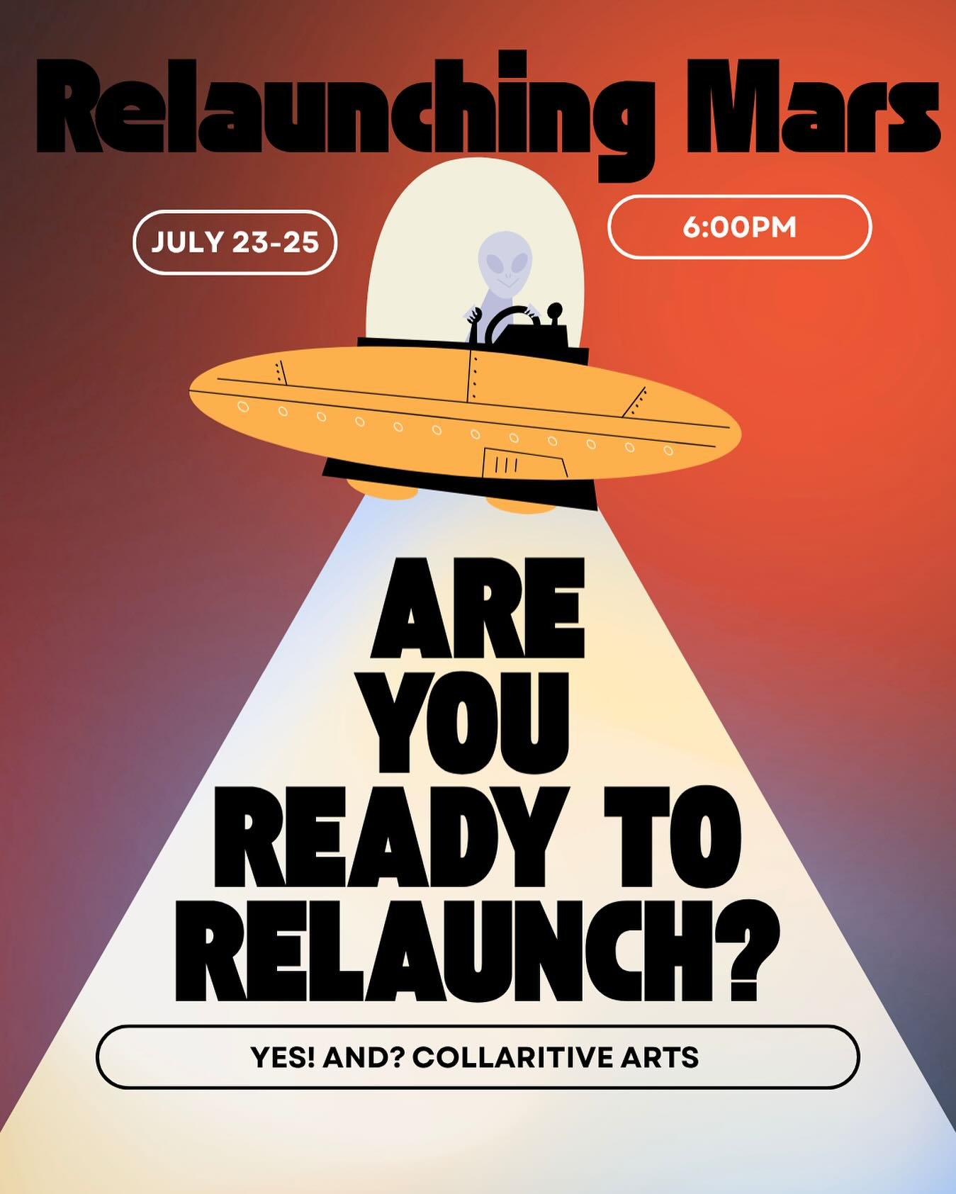 Ready for blast off? Buckle up&mdash;Relaunching Mars is about to take you out of this world! #yesandcollaborativearts #germantownphilly #readytogo #mars