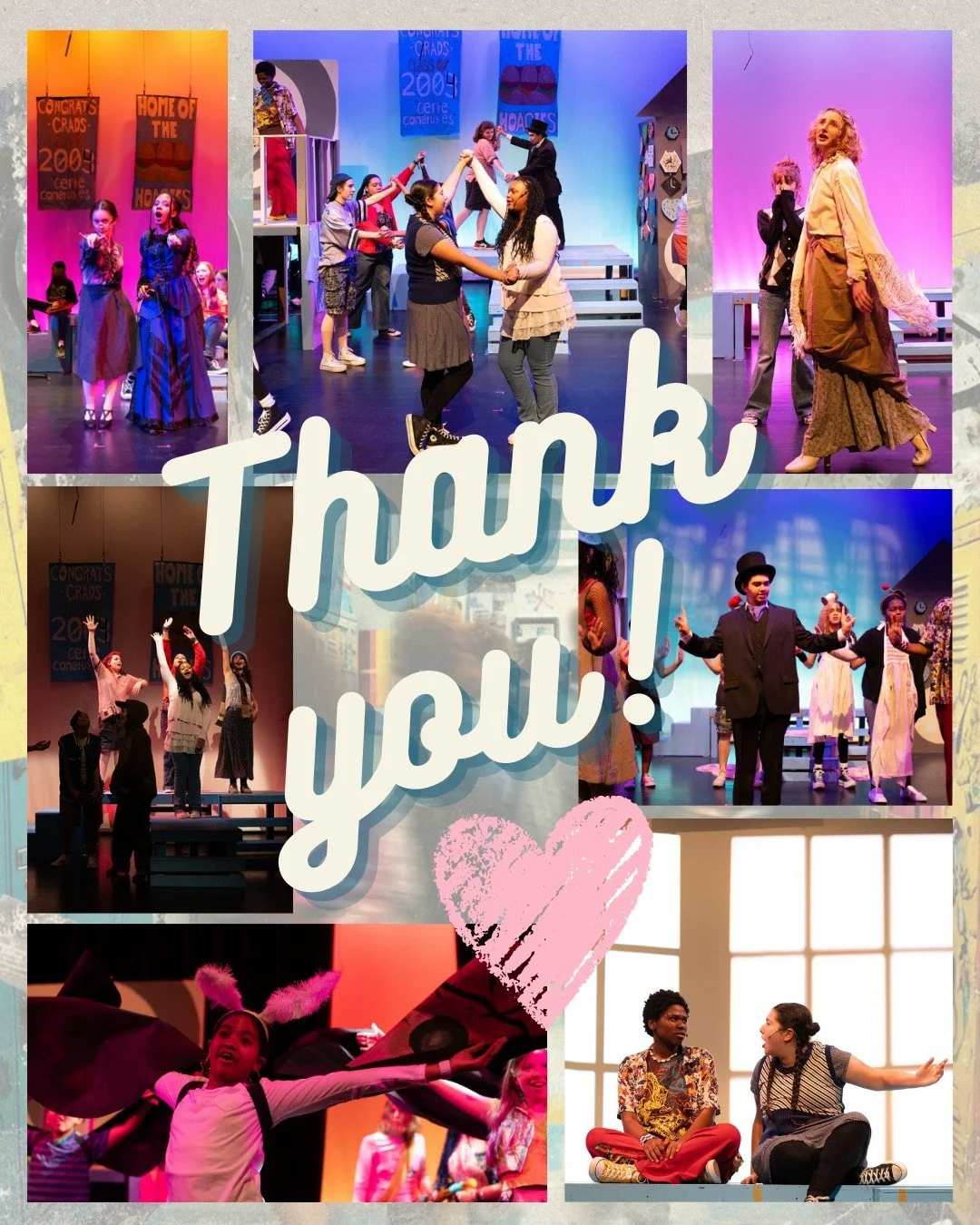 We're ending the week with a big THANK YOU to so many of YOU!

*To our audience - thanks for taking this adventure with us and showing up to witness the magic!
*To our parents and family members - thanks for supporting your young people in this proce