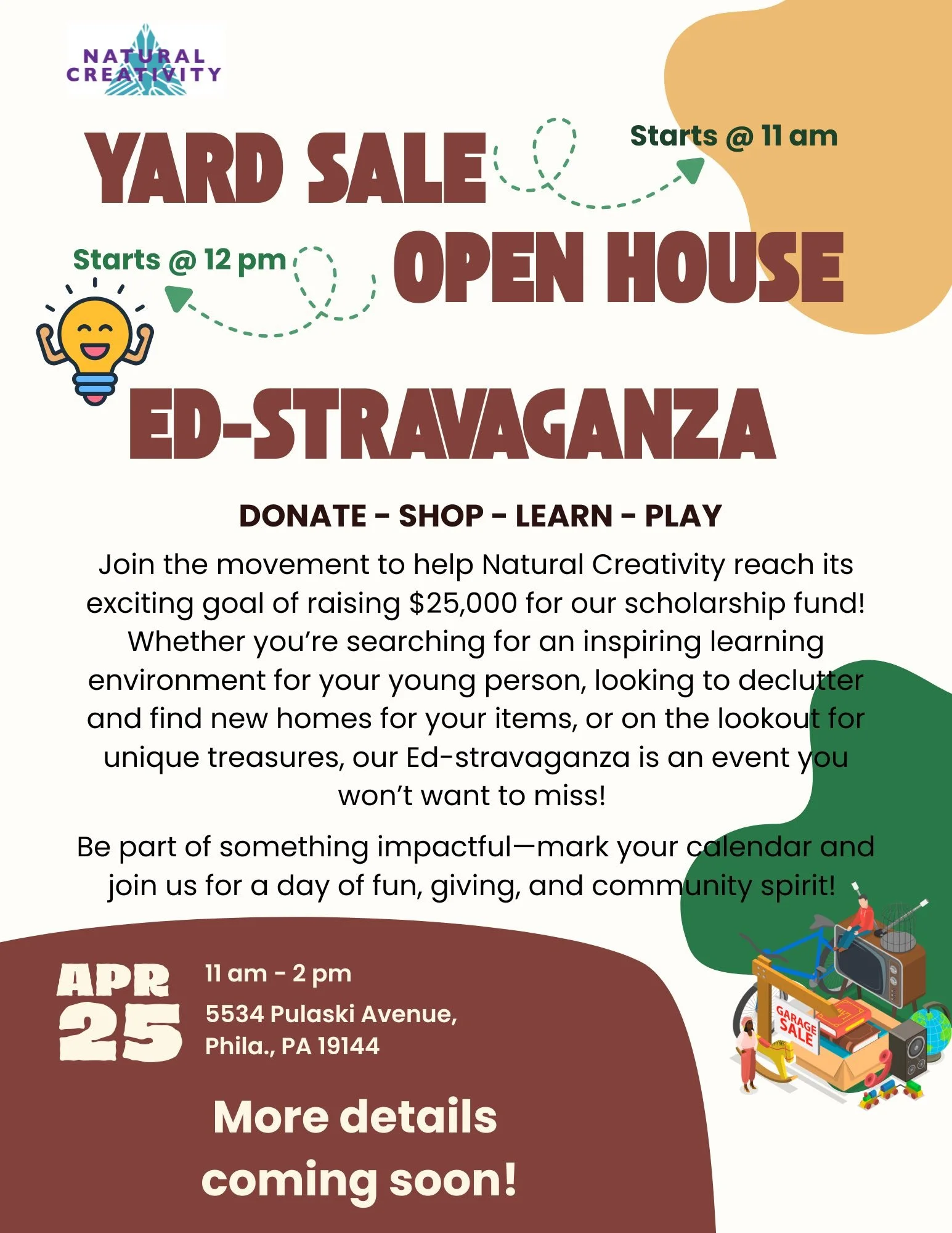 Did you know that we've been working with the young people over at @naturalcreativitycenter this year? Well now you do! They are a fantastic organization doing great work here in Germantown and we are thrilled to be partnership with them!

Come out t