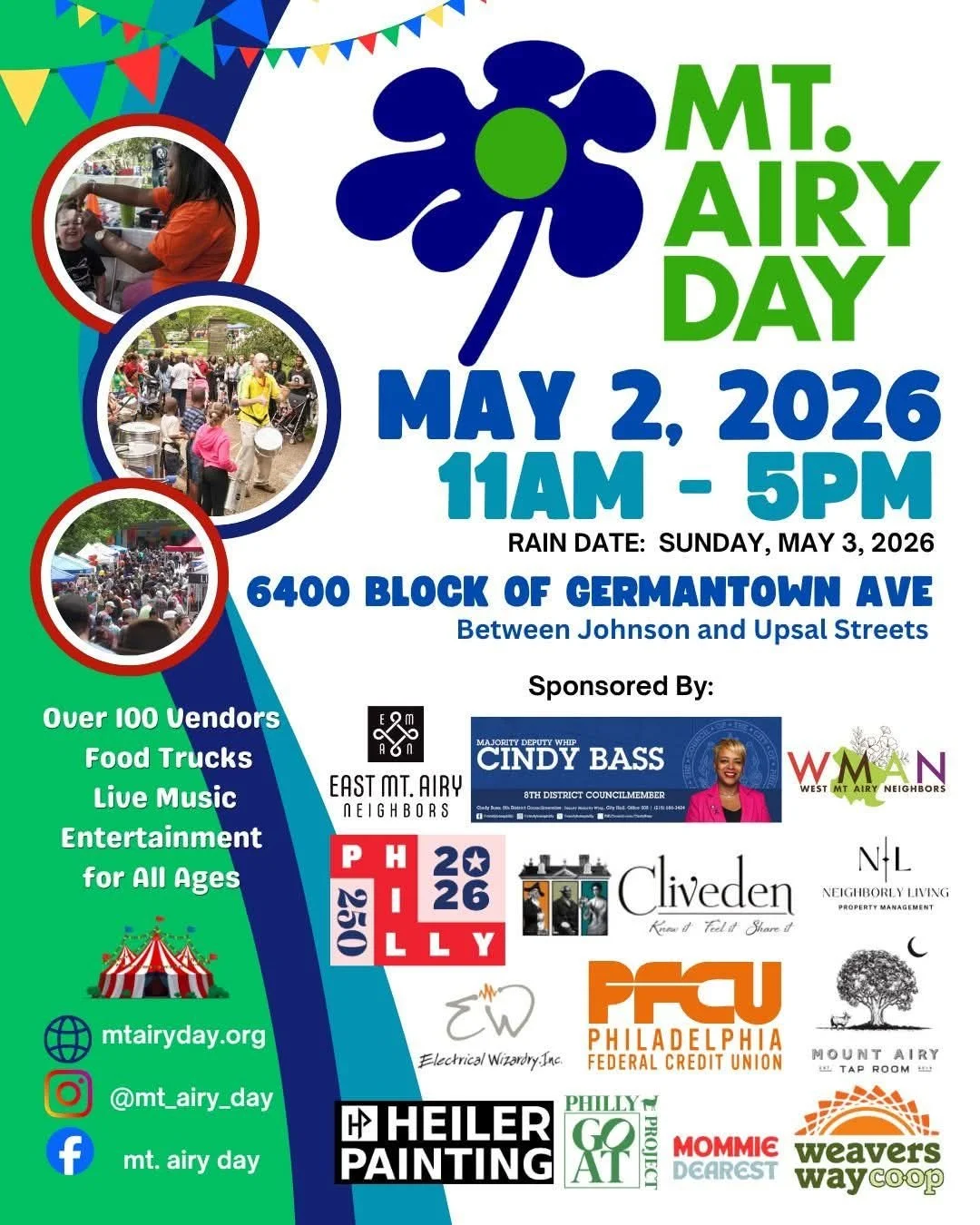 We're 1 week away from one of the best days of the year - Mt. Airy Day! 

We are looking forward to seeing your smiling faces next weekend. Mark your calendars!

#yesand #mtairyday #communityevent #seeyouthere