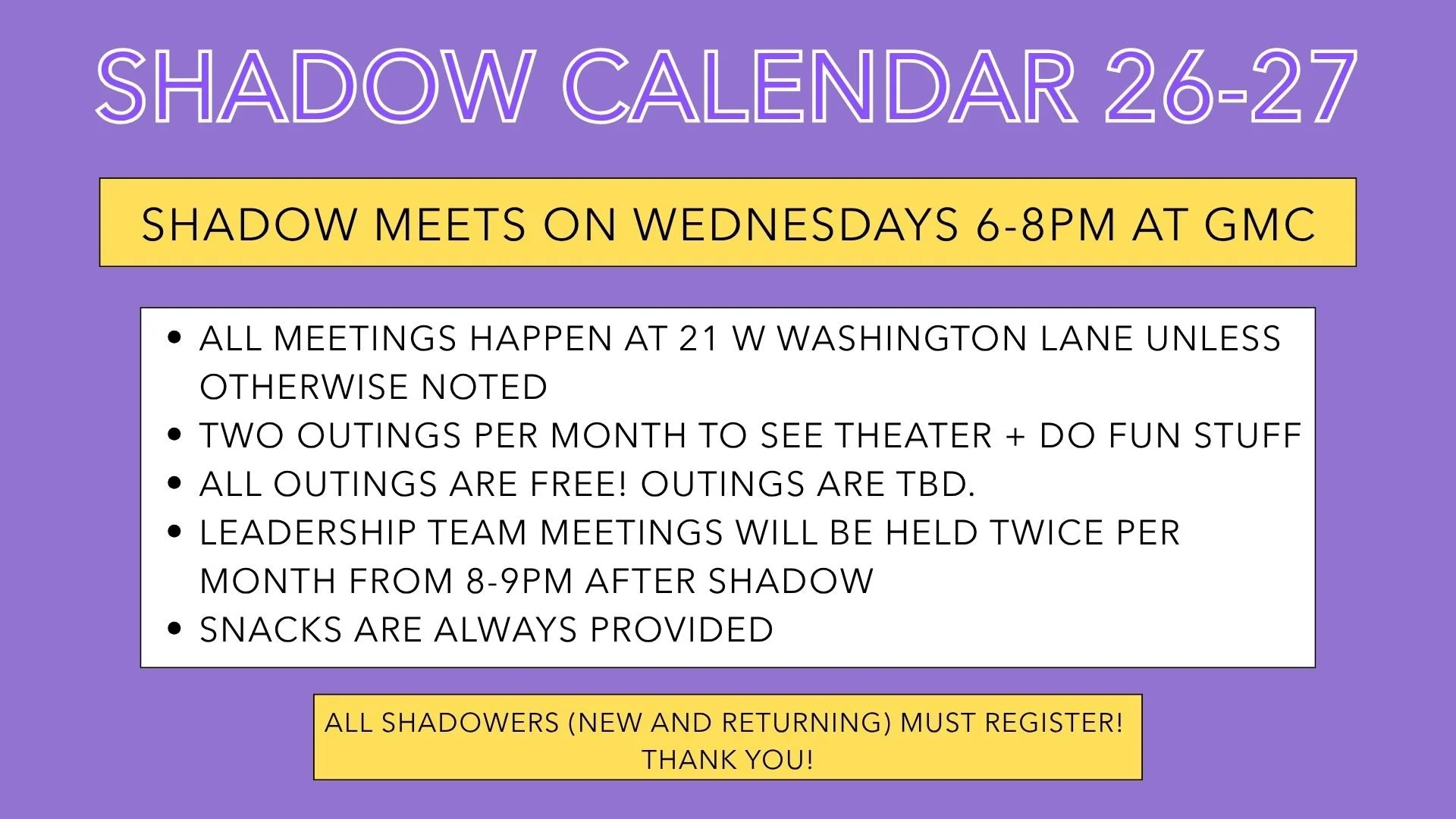 Shadow Company: October Calendar