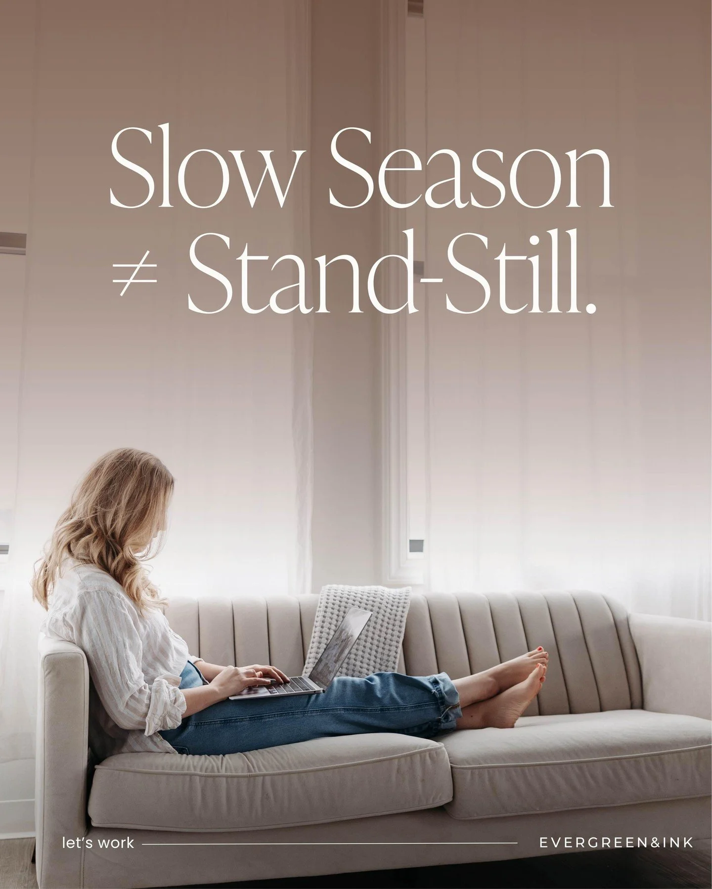 If you&rsquo;re in a slower season&mdash;take a breath. It doesn&rsquo;t mean you&rsquo;re losing momentum. It means you&rsquo;re being given space to rethink what&rsquo;s next.

This is the time to audit your content, repurpose your wins, and reconn