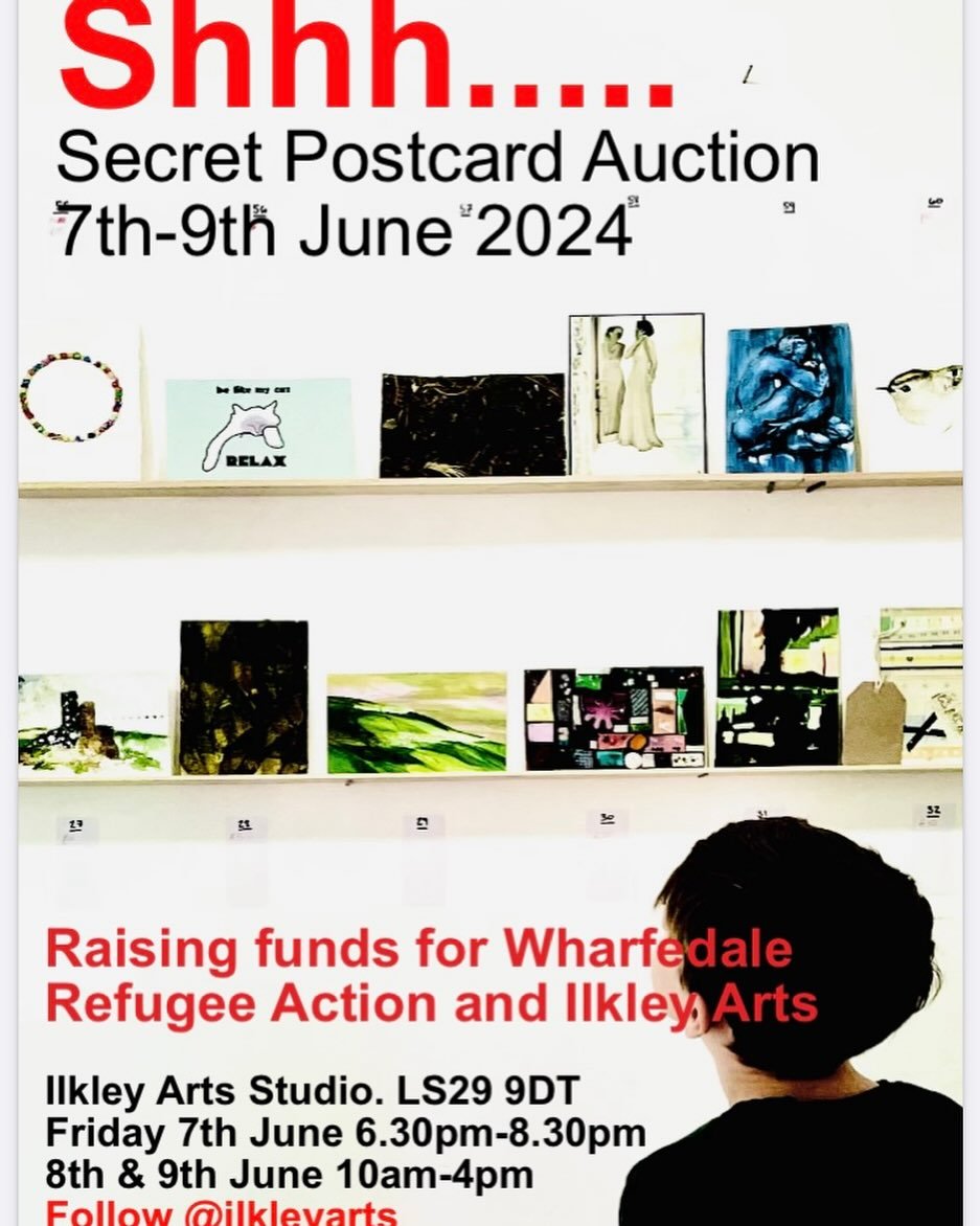 Help Ilkley Arts raise money for Refugee Action and Ilkley Arts itself by designing a postcard based on the theme of Passage for their annual Postcard auction which will take place over the weekend of 7th - 9th June.
Completed cards can be dropped of