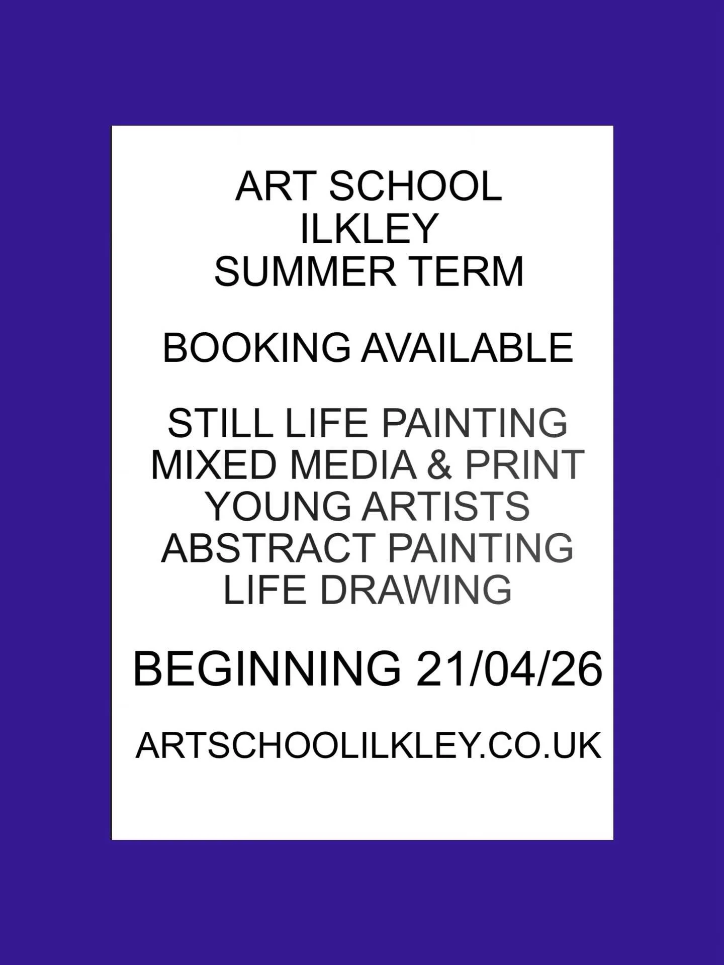 We are now offering our next 10 week summer courses. Please pop by our website and take a look and see if anything takes your fancy. Tutored with all materials provided. Based in @ilkleyarts studio in the @ilkleymanorhouse courtyard. Daytimes and eve