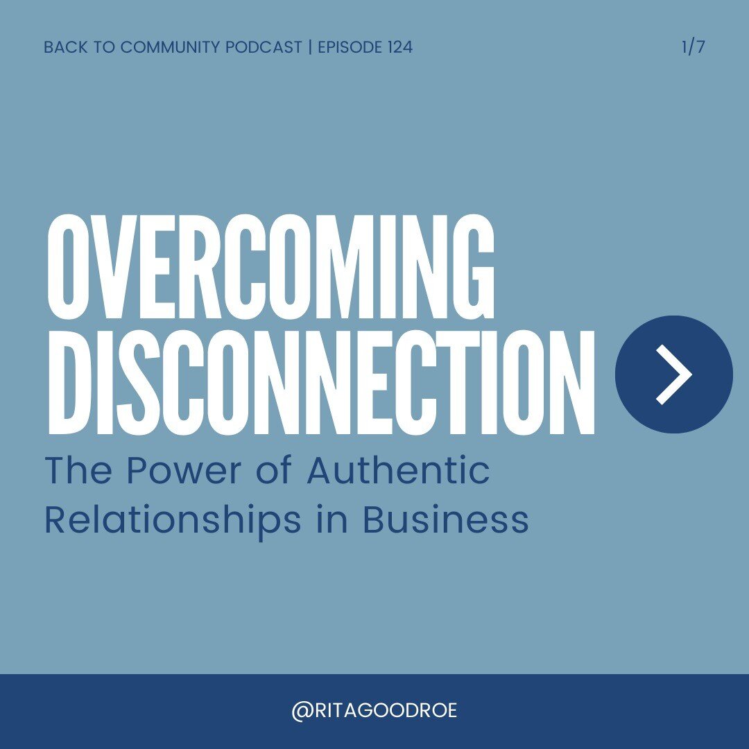 🔥 Rekindling Authentic Relationships in Business 🔥 Are you tired of feeling disconnected from your audience and struggling to stand out in a crowded marketplace? It's time to embrace the power of authentic relationships and elevate your business su