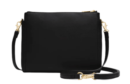 The Pearl - Crossbody Bag - Black/Gold/Lavender in Nappa – Lo & Sons