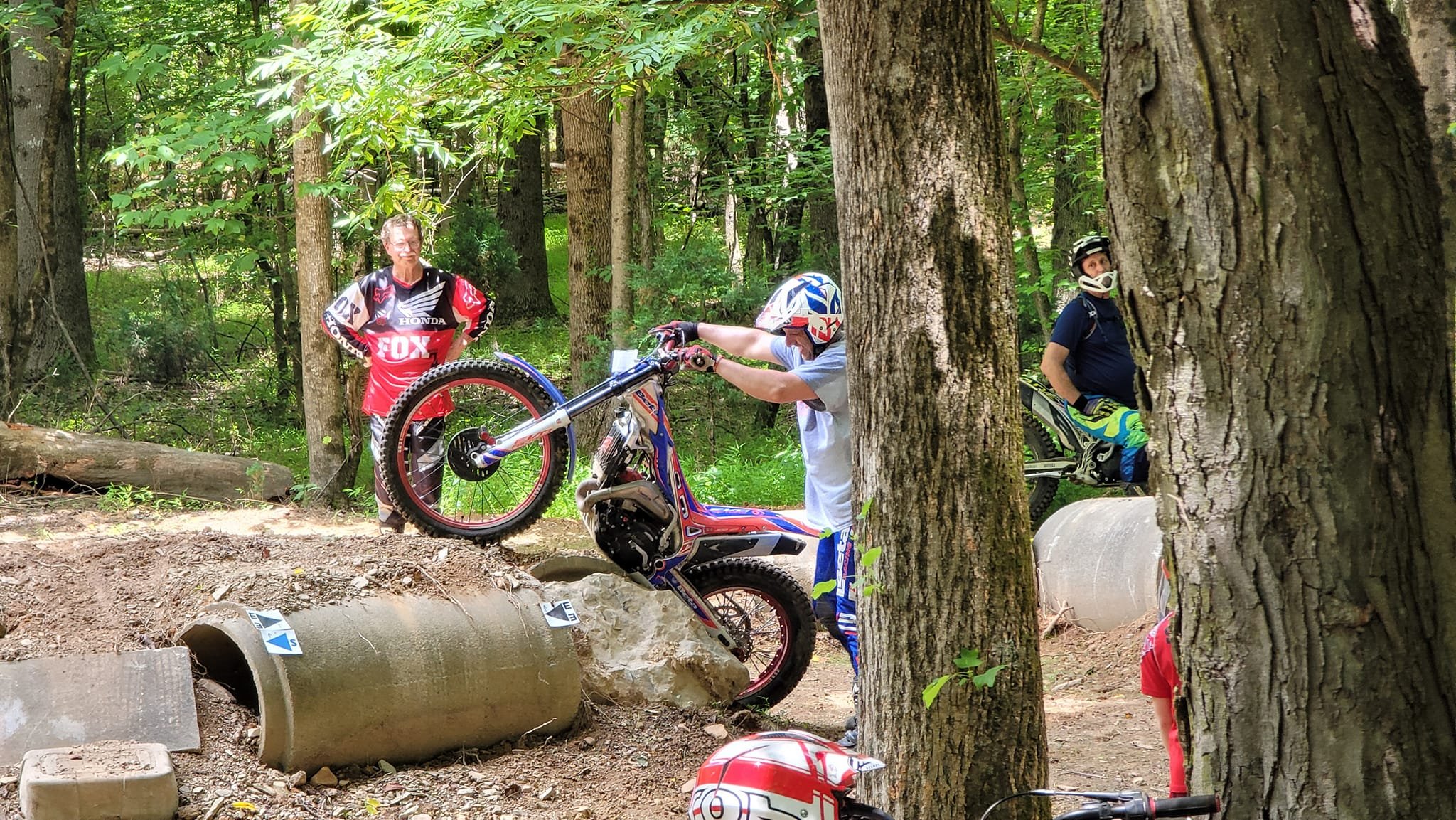 Mike Mazak battling the pipe