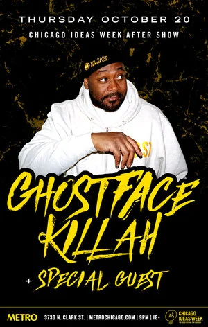 Win Tix to Ghostface Killah @ Chicago Ideas Week + After Party