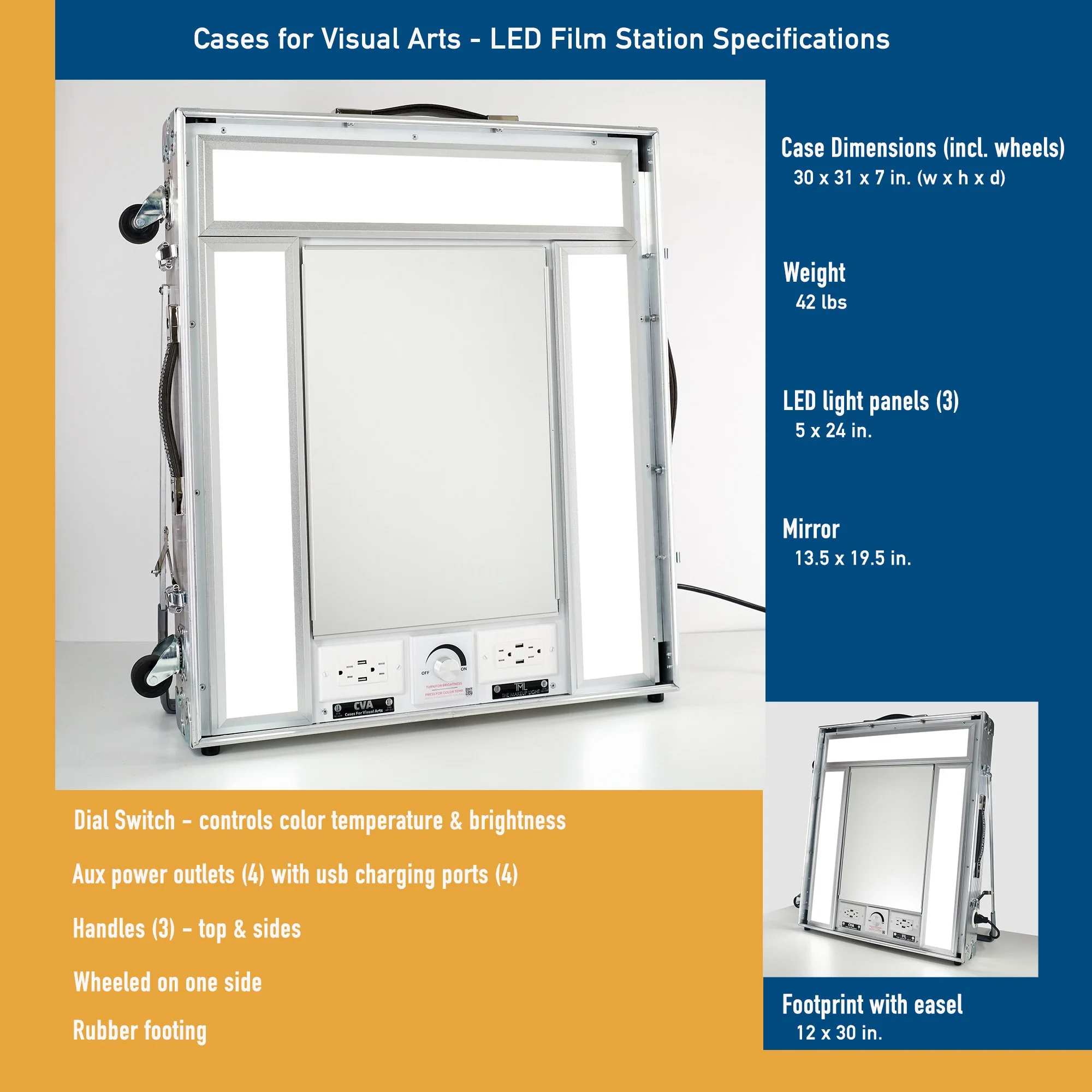 Specifications — Cases for Visual Arts