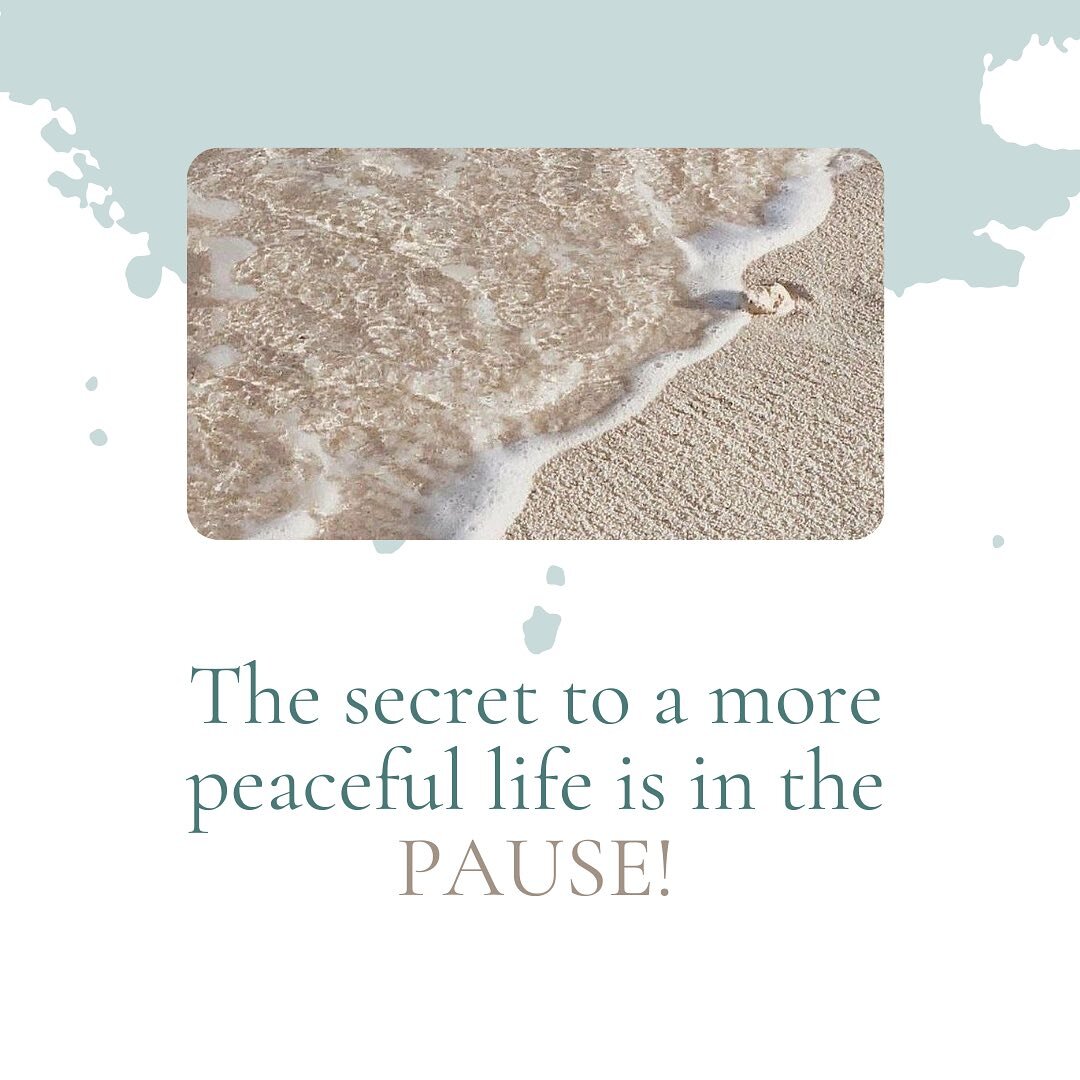 When we PAUSE in the moments of challenge we create space between our initial reaction and our chosen response. Read this again as this is so powerful. 

When we pause we are actually creating the space to ground our nervous system, come out of a tri