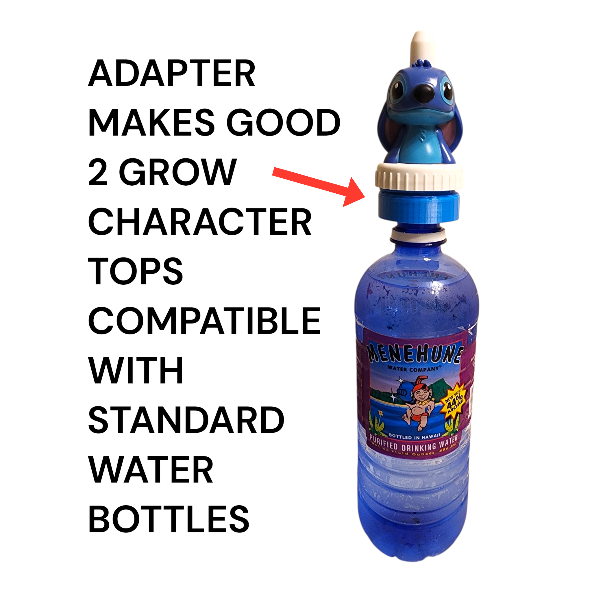 Universal Character Drink Top Adapter – Compatible with Standard Water Bottles