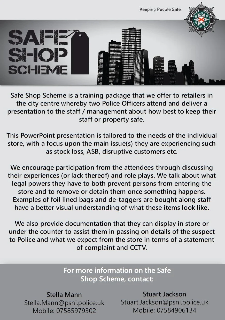 Safe Shop Training — Belfast City Centre Management