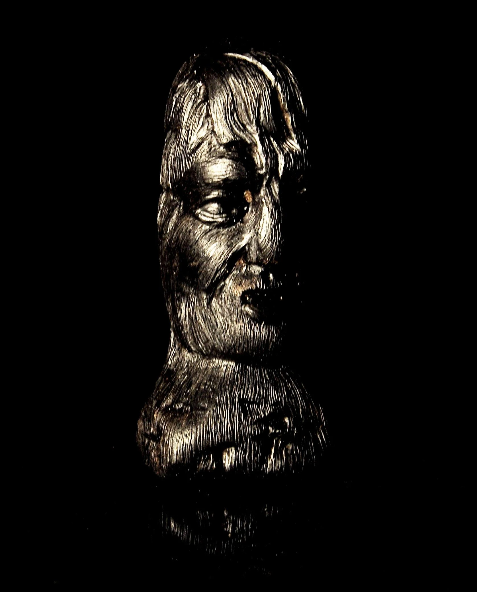 hand carved  EBANY  A African hard wood