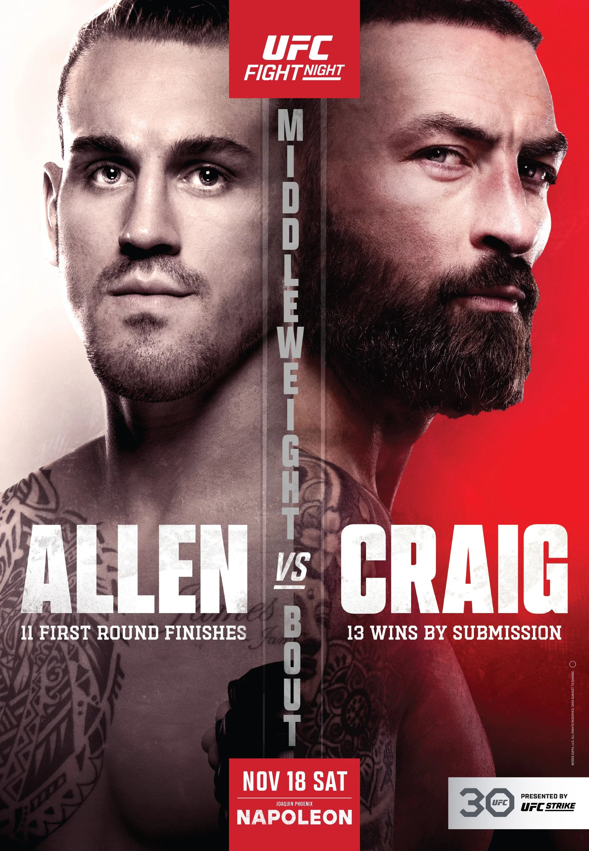 UFC Fight Night: Allen vs. Craig Preview