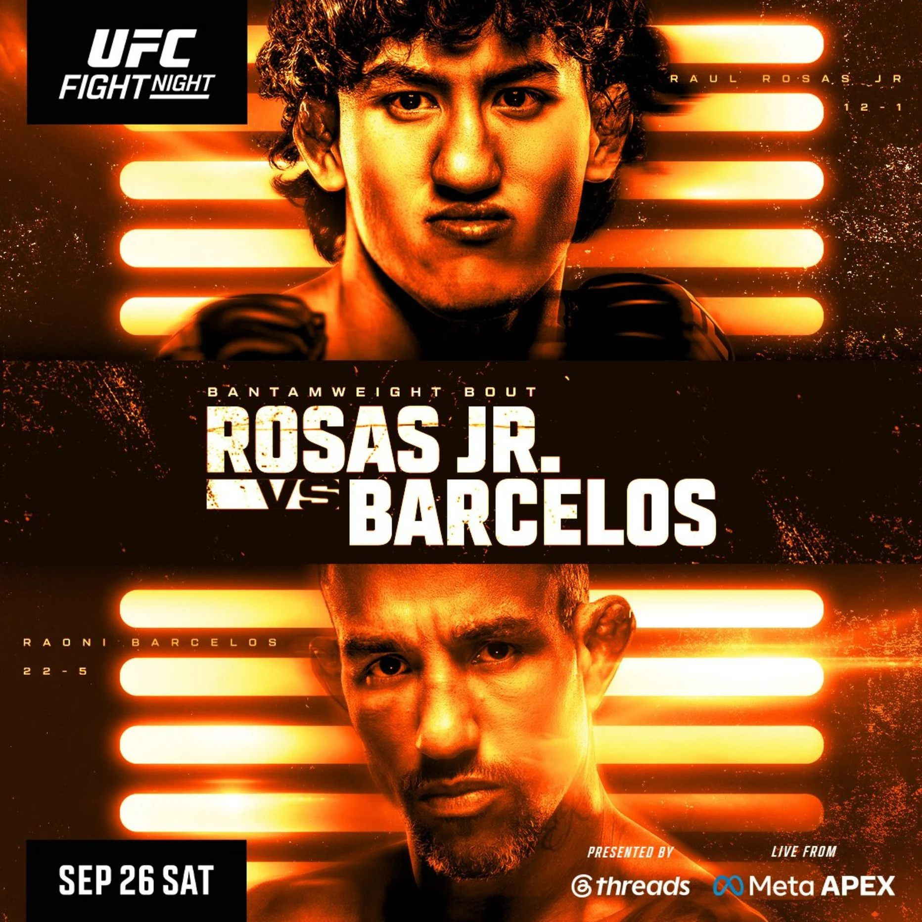 UFC Fight Night: Rosas Jr. vs. Barcelos Preview