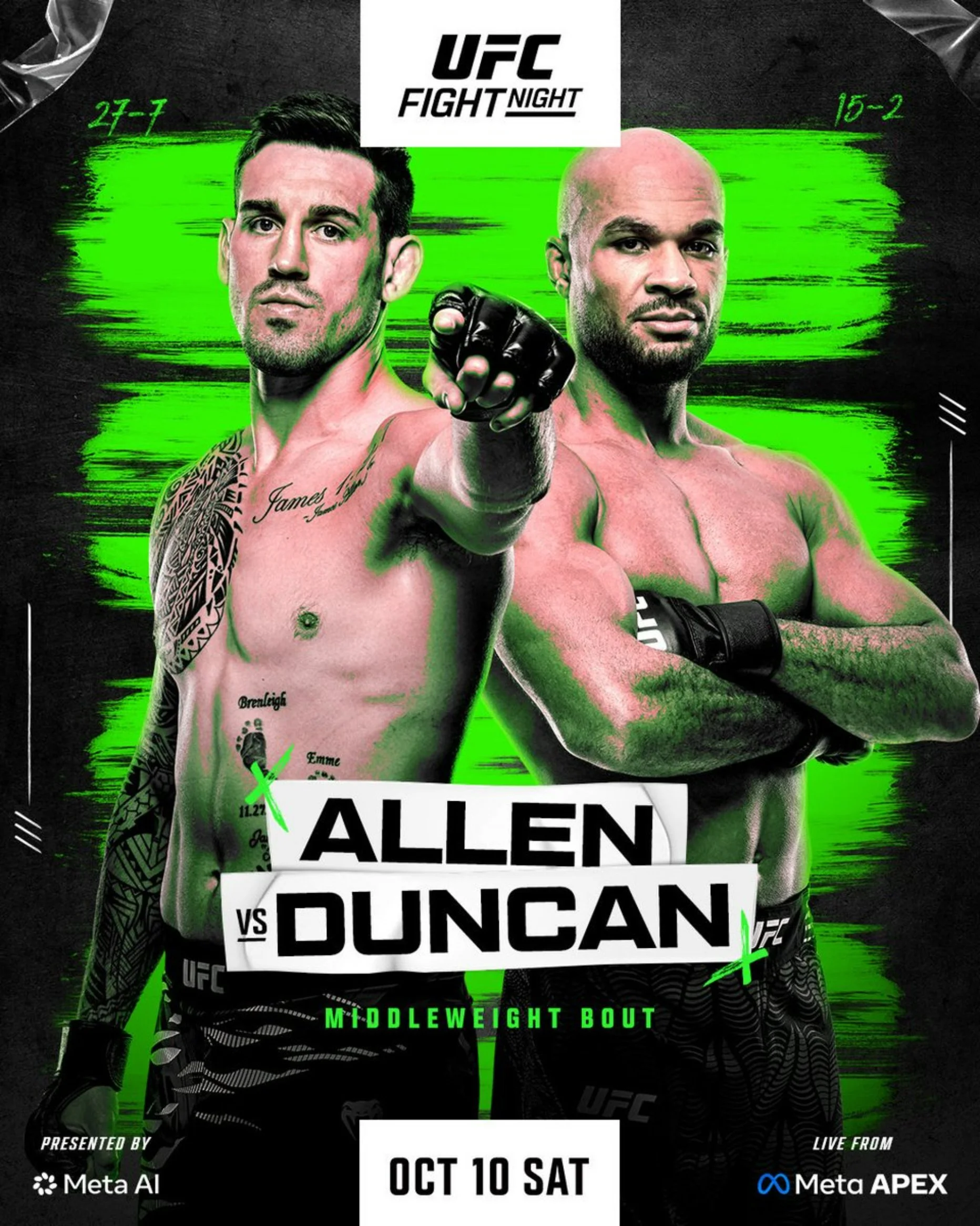UFC Fight Night: Allen vs Duncan Preview