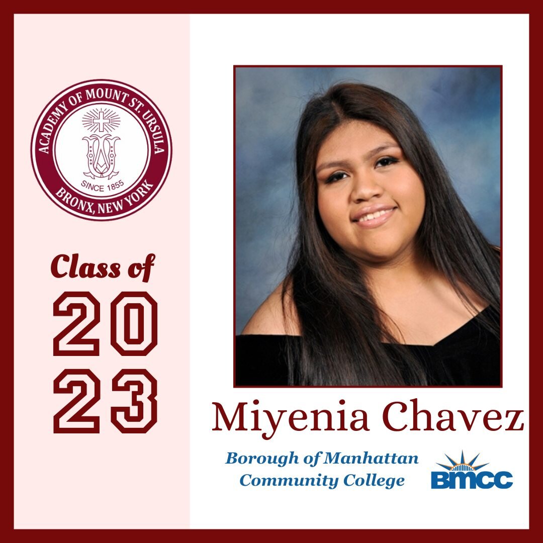 We are happy to announce Miyenia Chavez will attend Borough of Manhattan Community College in the fall!

#amsu #classof2023 #congratulations #fouryearstolastalifetime #academicsartsservice