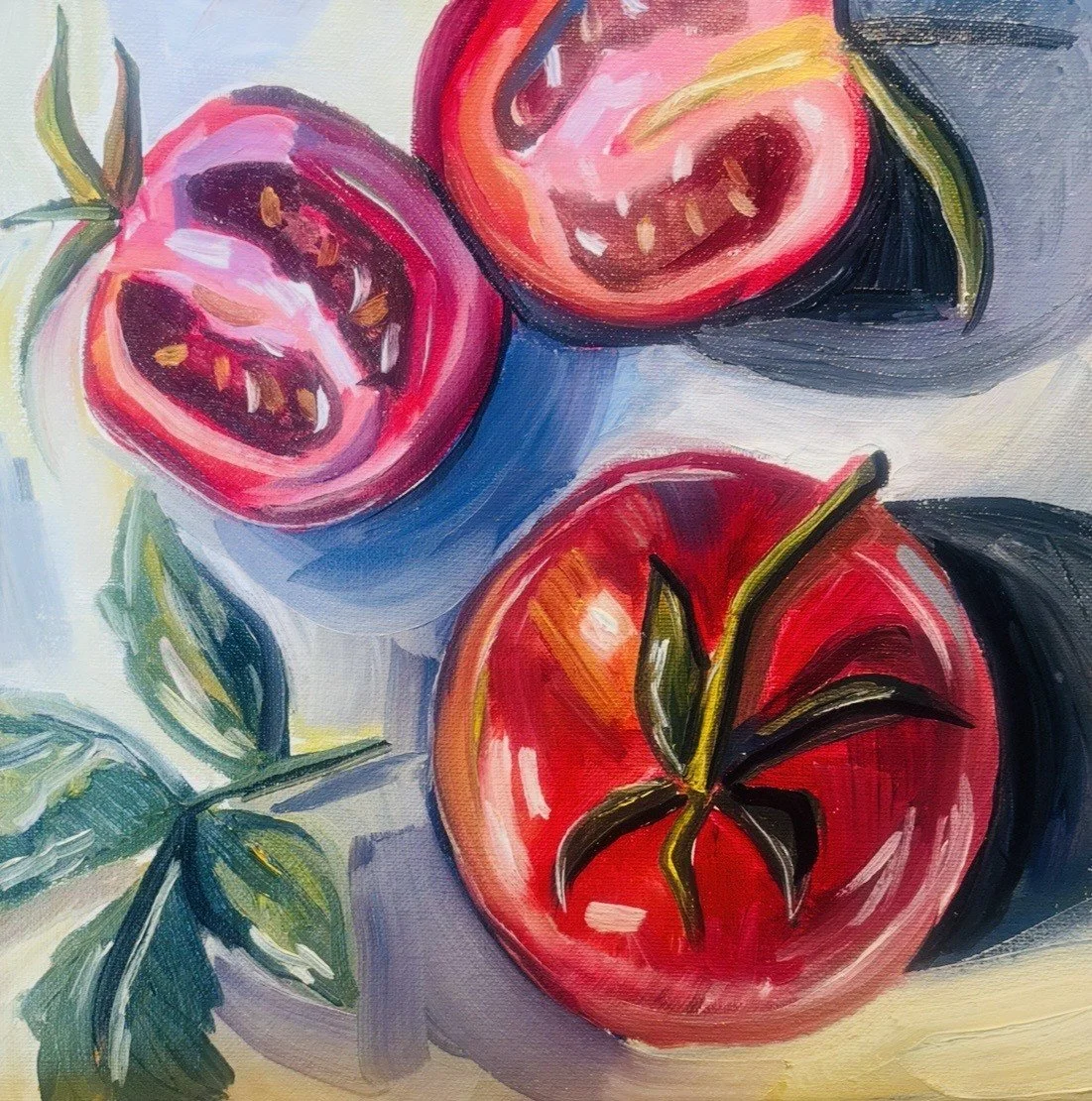 Tomato Original Oil painting