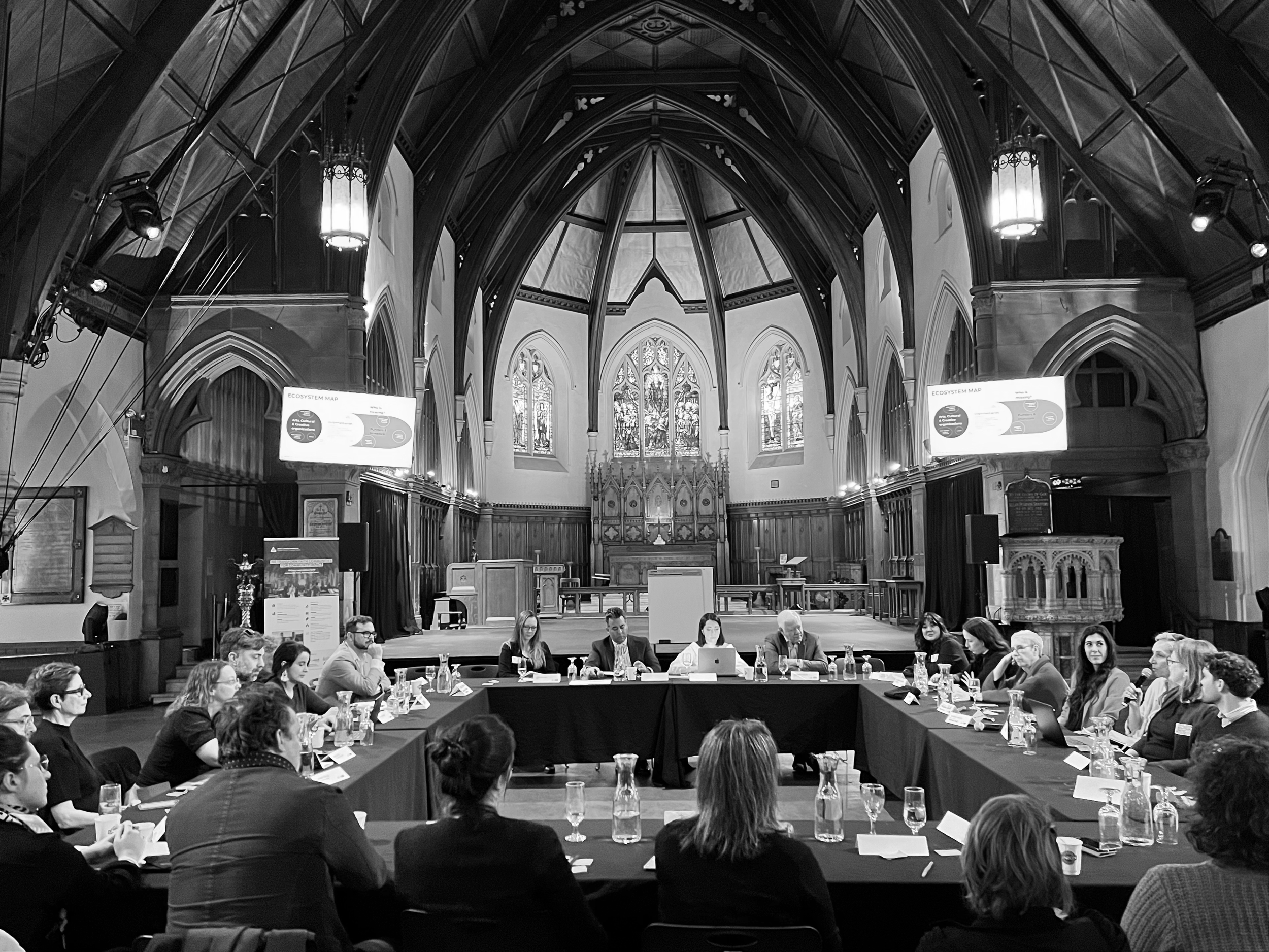 A private roundtable discussion about "Impact Investing" for esteemed Canadian impact investors, public art funders and cultural leaders.