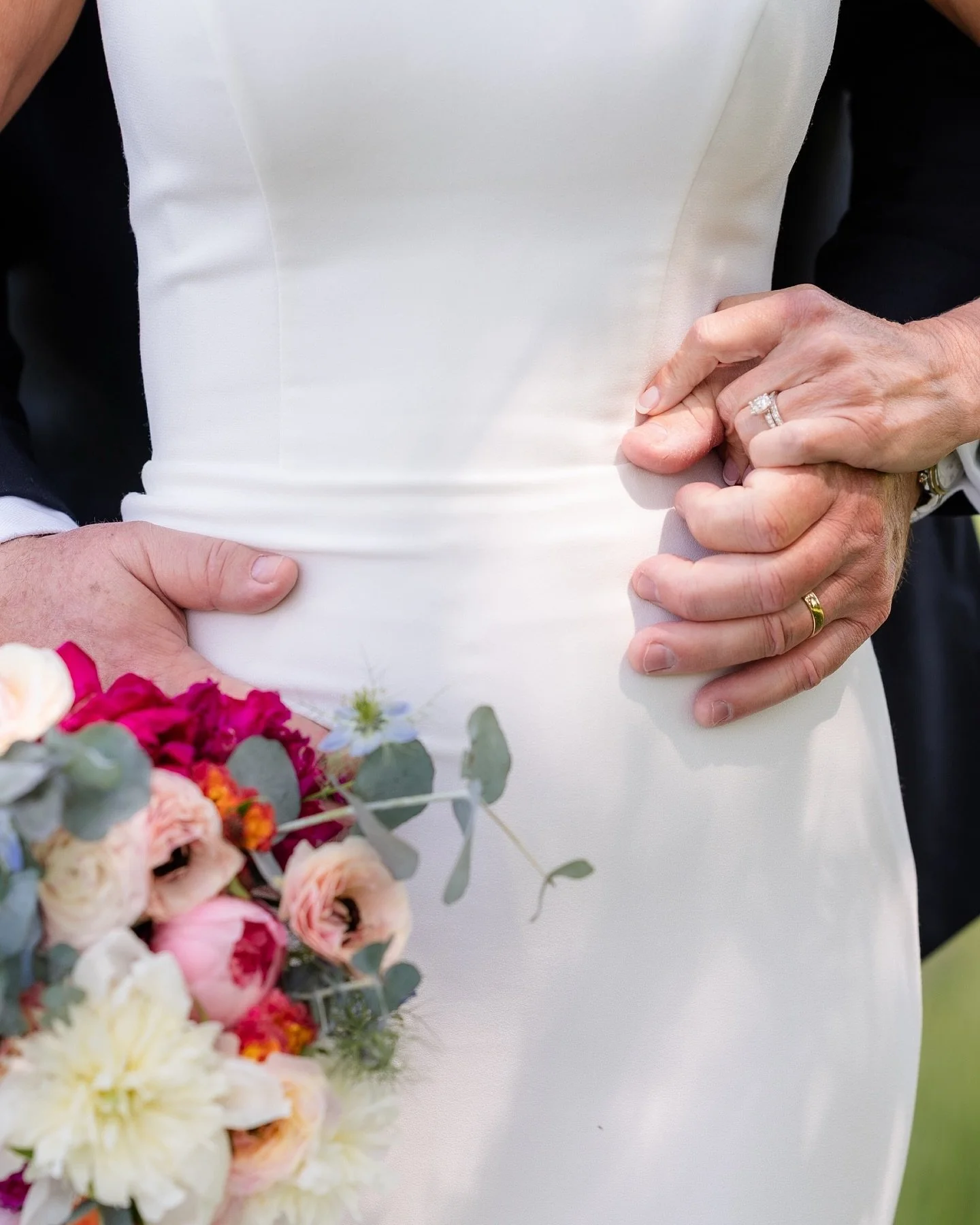 A love story for the ages. 

Laura + Chris&rsquo;s day filled my heart. Every interaction was gentle, tear-filled, and joyful. 

When I stole them away for portraits, we found this swing under the big maple tree. It gave them a chance to sit still fo