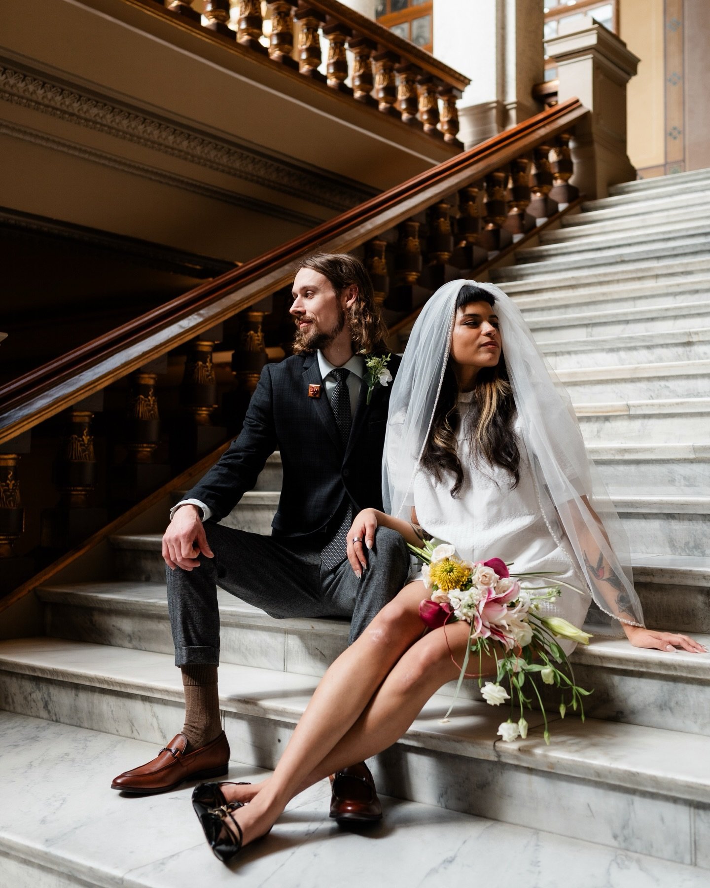 MADDY + CLAYTON 🤩

What an honor to witness and capture these two as they committed their lives to each other!! Every detail was perfectly them &mdash; from the dress Maddy sewed herself to Clayton&rsquo;s vintage thrifted lapel pin. Their stories w