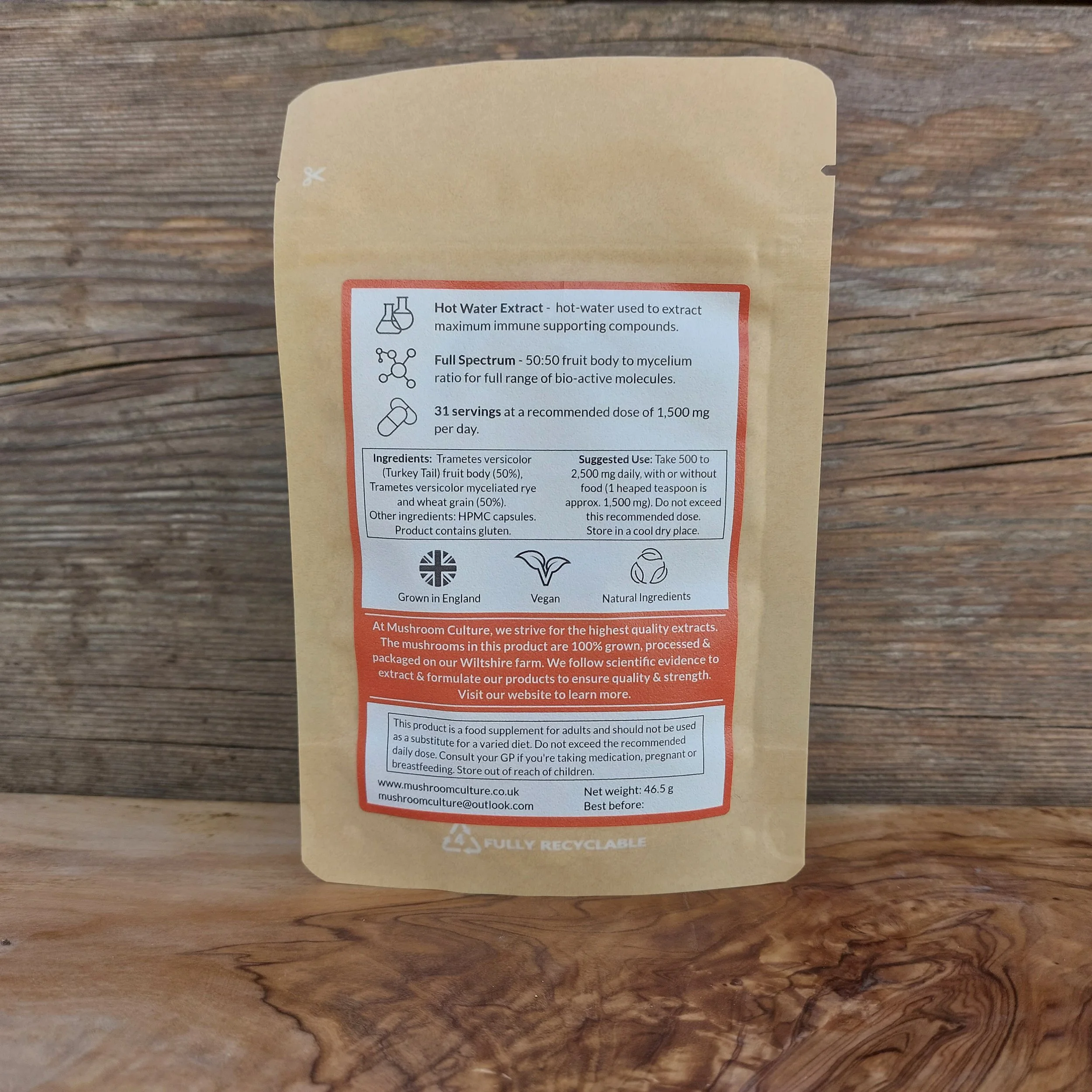 Turkey Tail Extract Powder UK Grown — Mushroom Culture