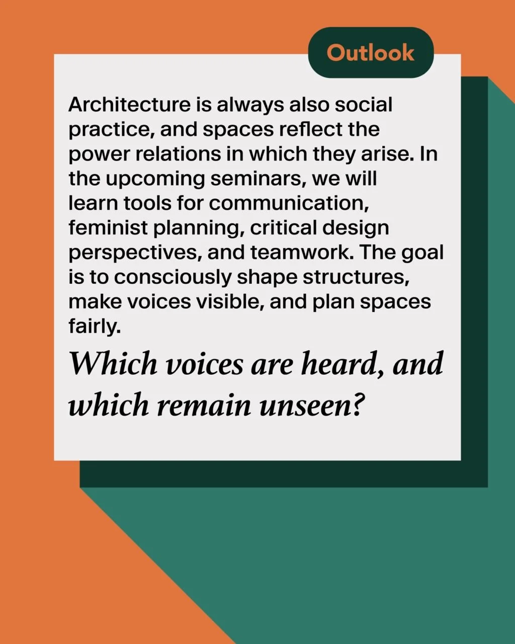 Power relations in Architecture