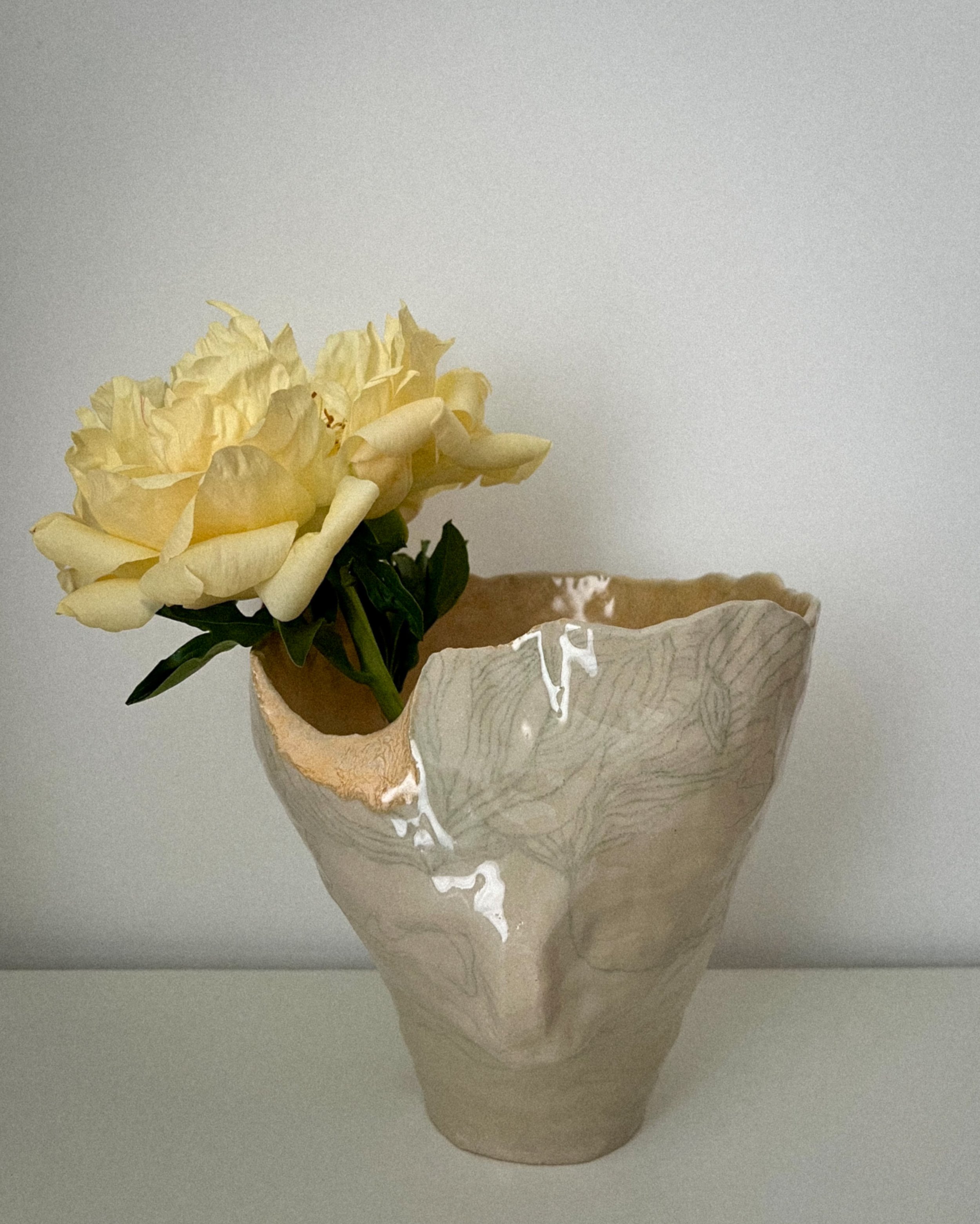 Break Open (glazed ceramic vase)