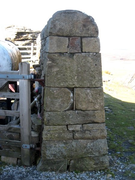 Tan Hill, Swaledale - these pictures show an especially fine piece of walling - someone took a great deal of time over that with not just the immaculate dressing to follow the shape of the batter, but the nice finish to the top stones as well. A trul