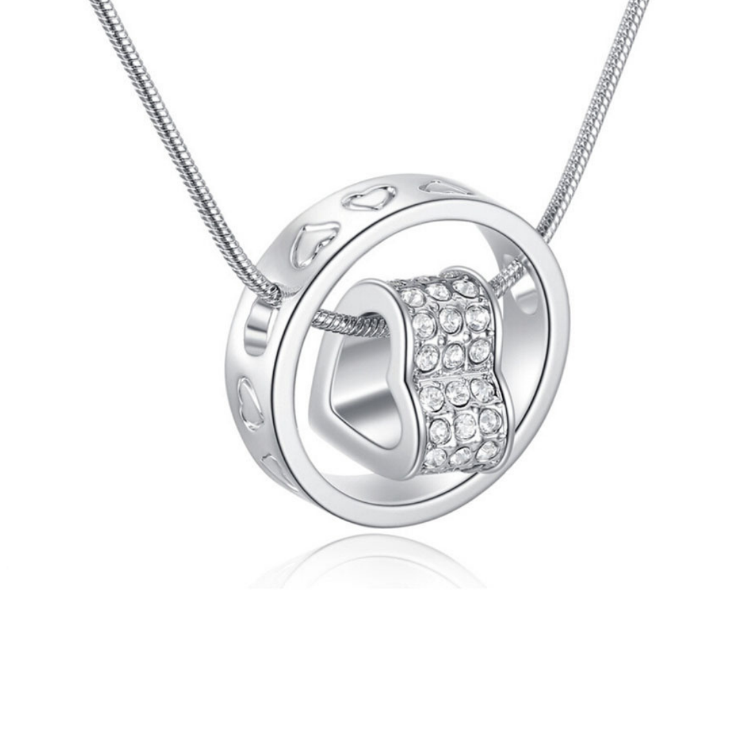 Crystal Heart Pendant Necklace