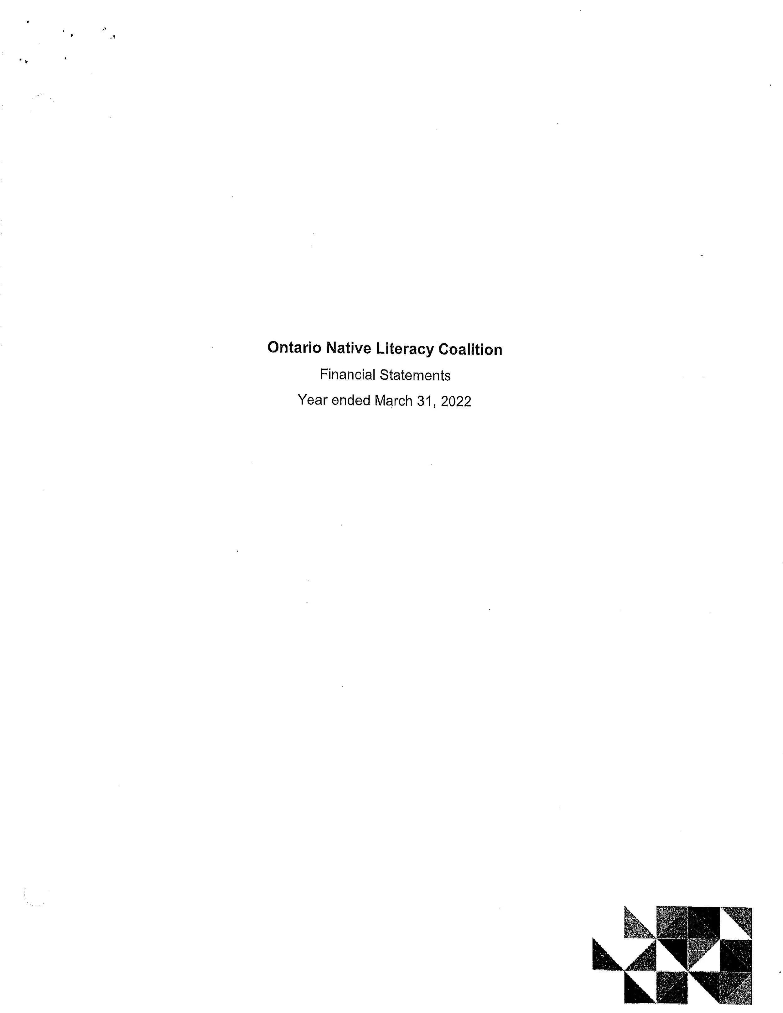 ONLC Financial Statements Year ended March 31, 2022
