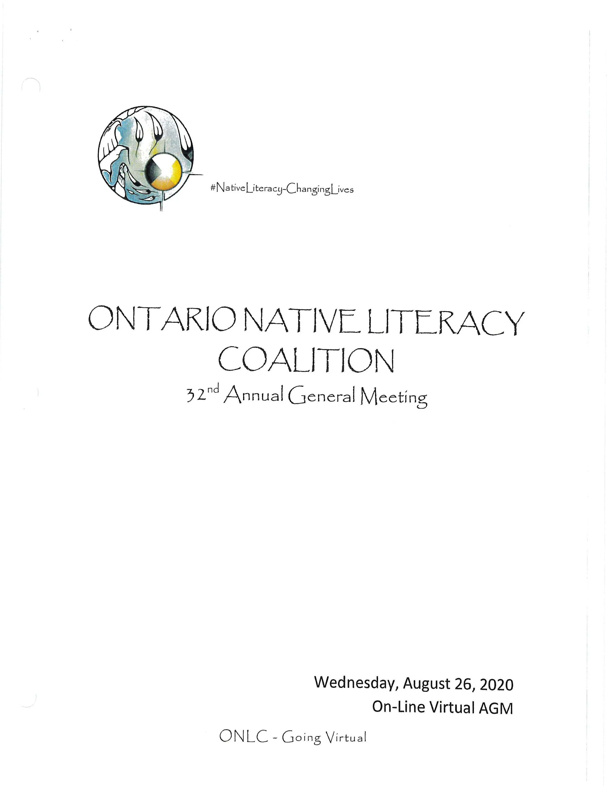 ONLC 32nd Annual General Meeting- August 26, 2020