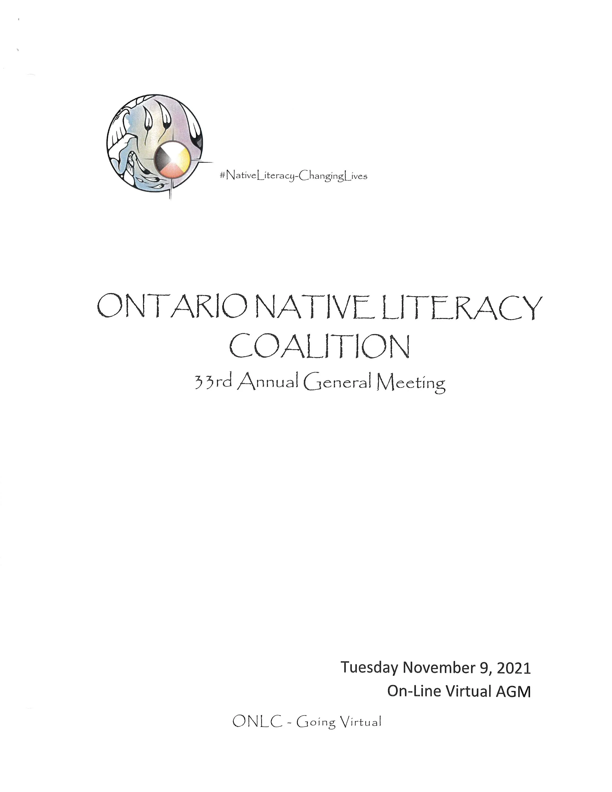 ONLC 33rd Annual General Meeting-November 9, 2021
