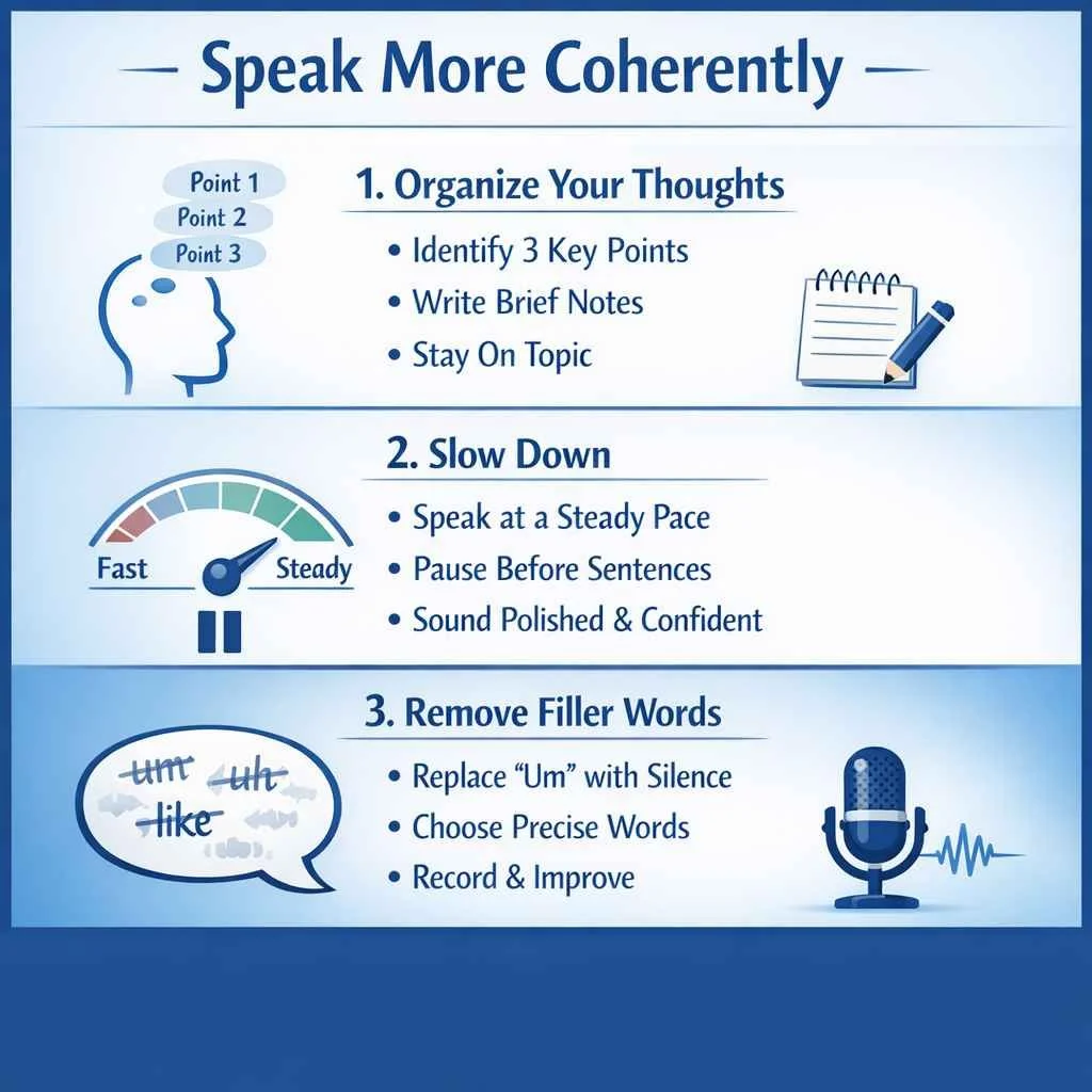 How to Be More Coherent When Speaking in Everyday Conversation