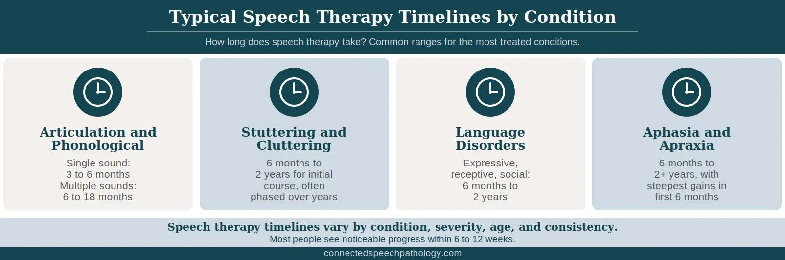 Types of Speech and Communication Issues and How They Affect Speech Therapy Length
