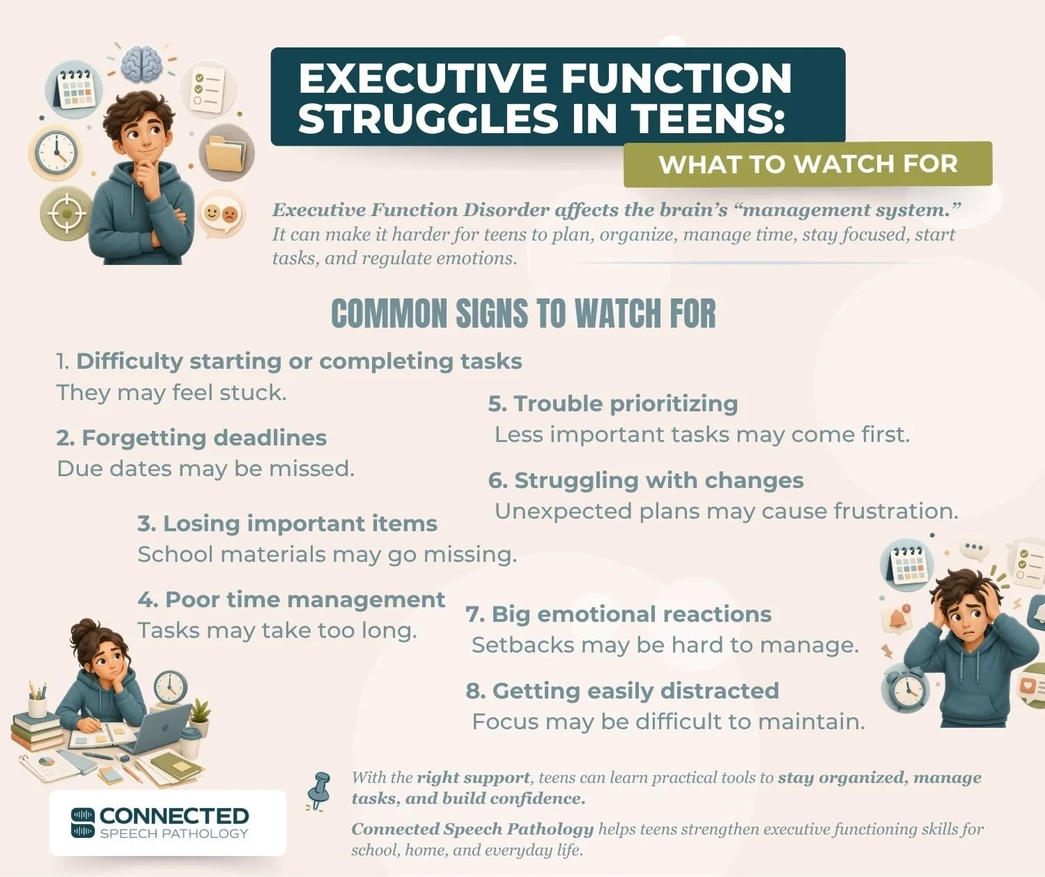 Executive Function Struggles in Teens: