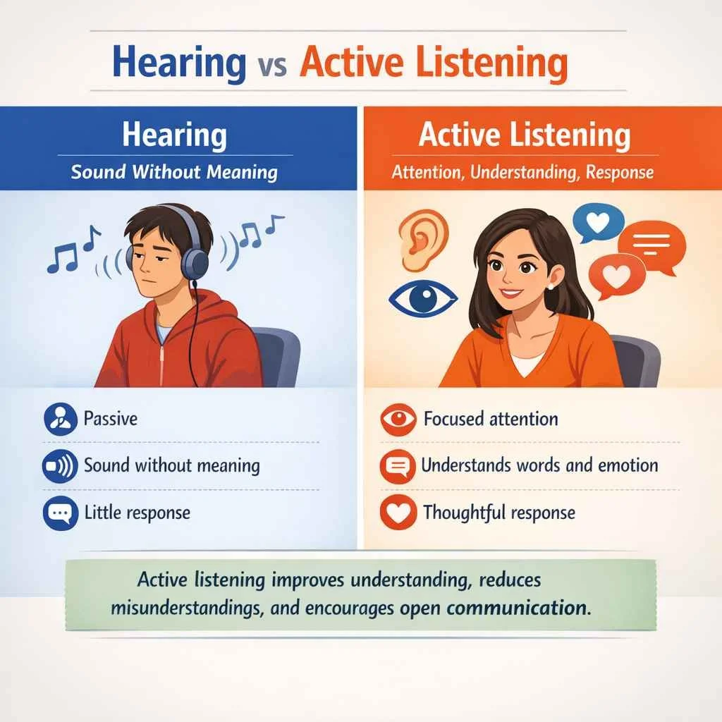 Active Listening Skills vs Hearing