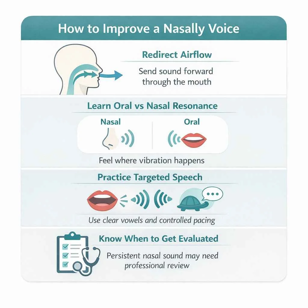 How to Improve a Nasally Voice
