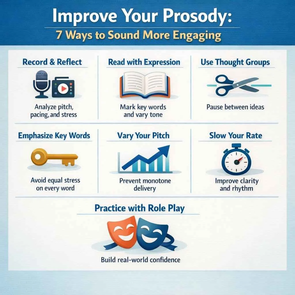 How to Improve Prosody of Speech to Be More Engaging