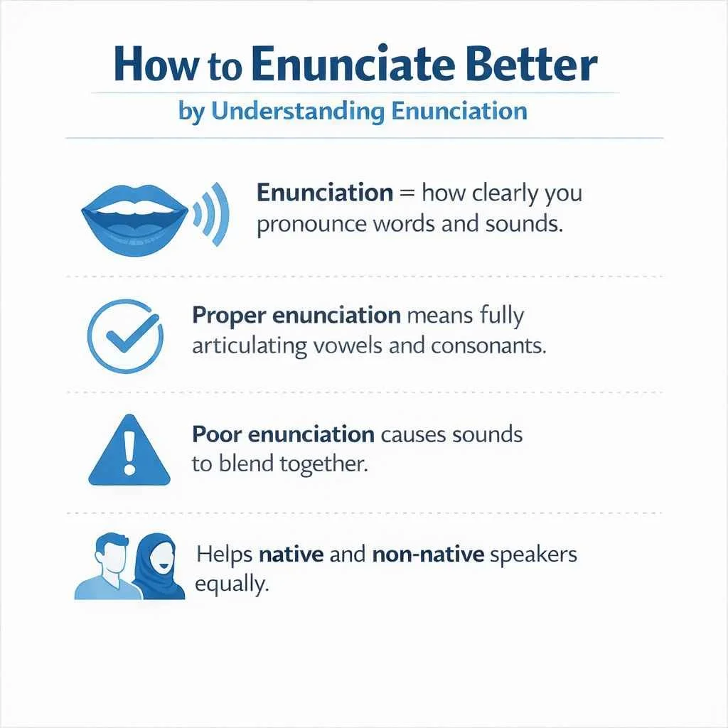 How to Enunciate Better by Understanding Enunciation