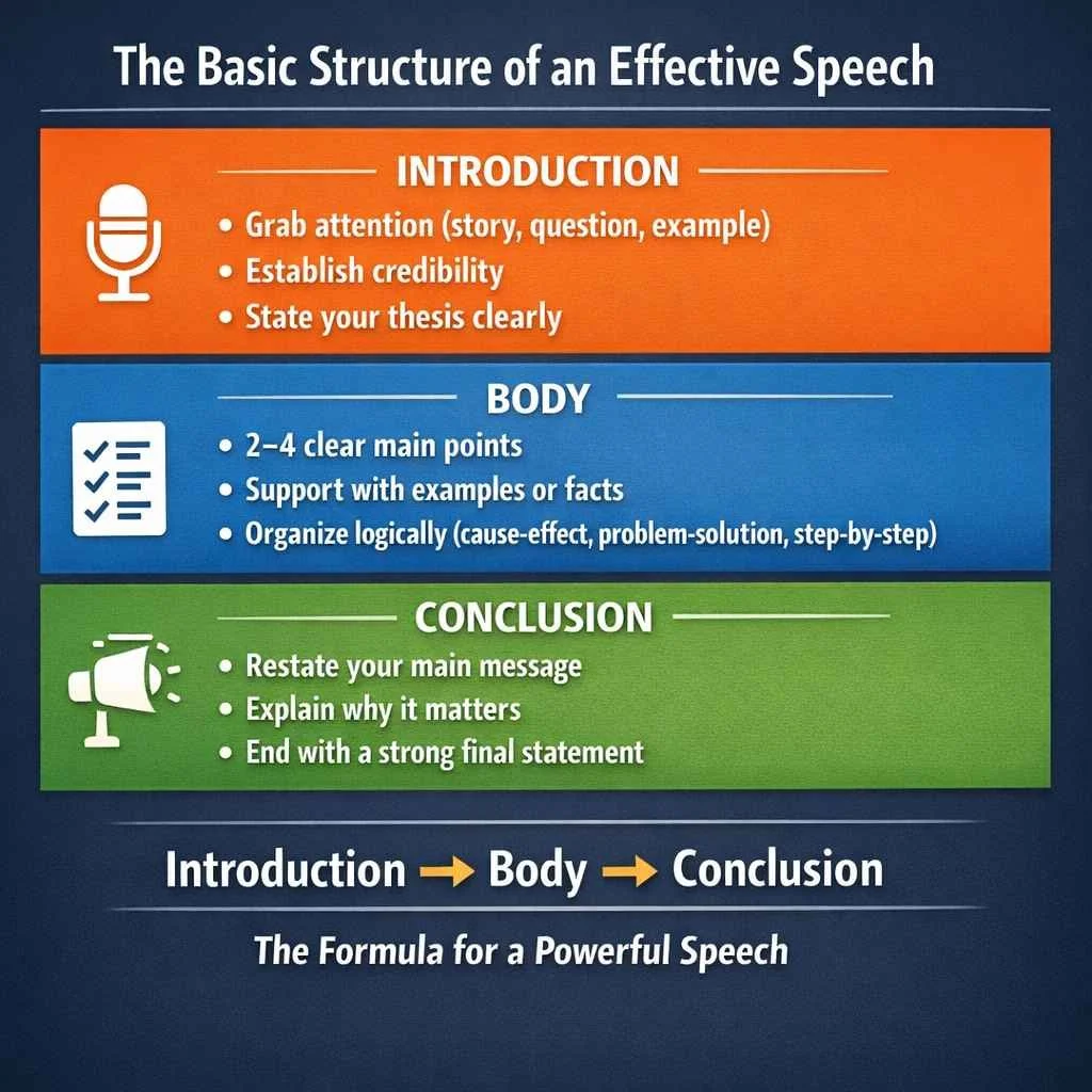 The Basic Structure of an Effective Speech