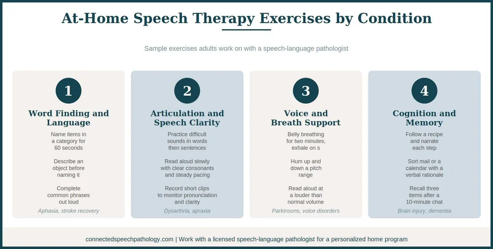 Speech Therapy at Home for Adults: A Complete Guide