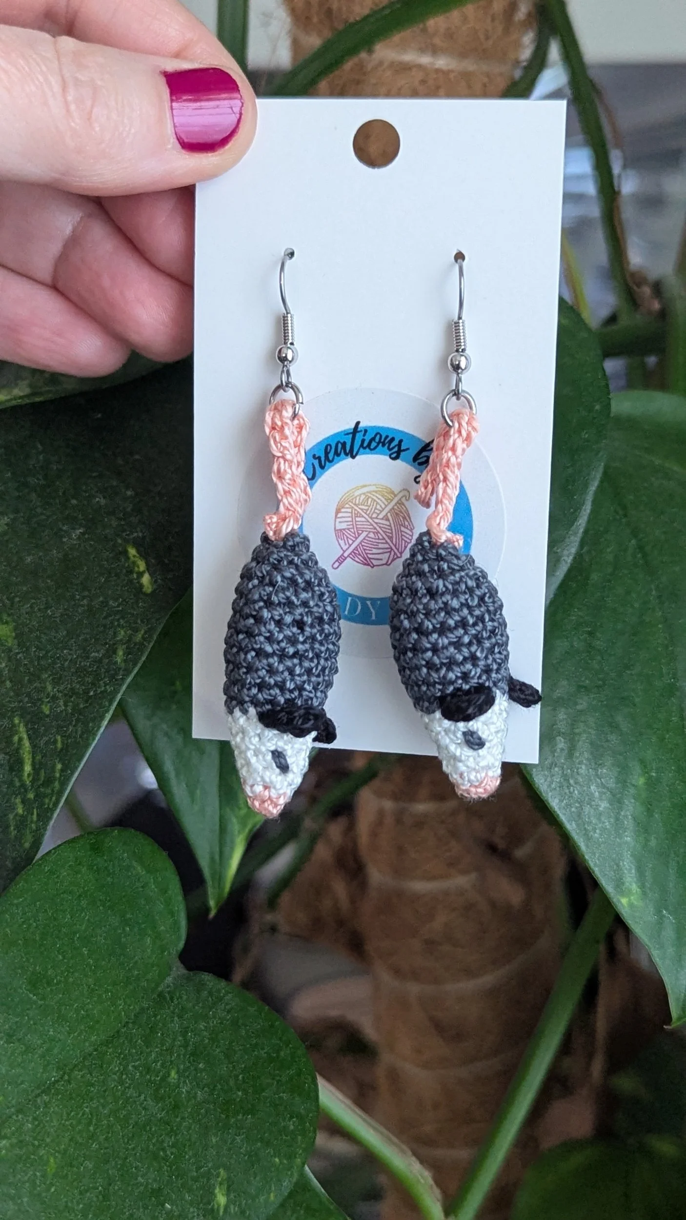 Quirky Opossum Earrings