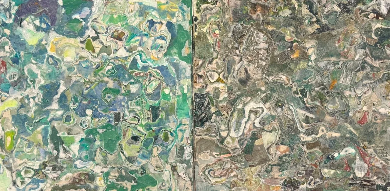 Topographical Exploration 24" x 12" Wood