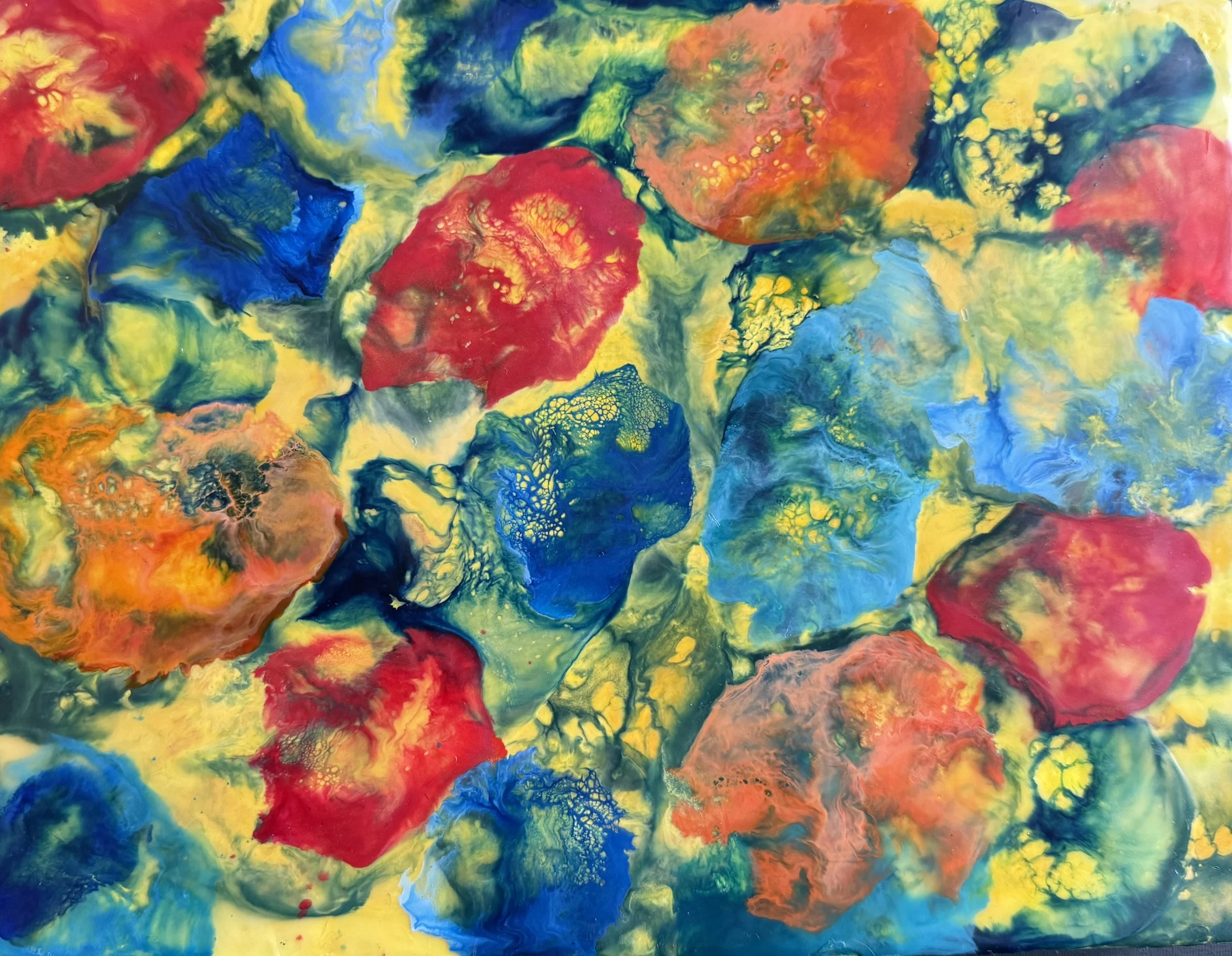 Bubbling Delight 8" x 10" Wood--Sold