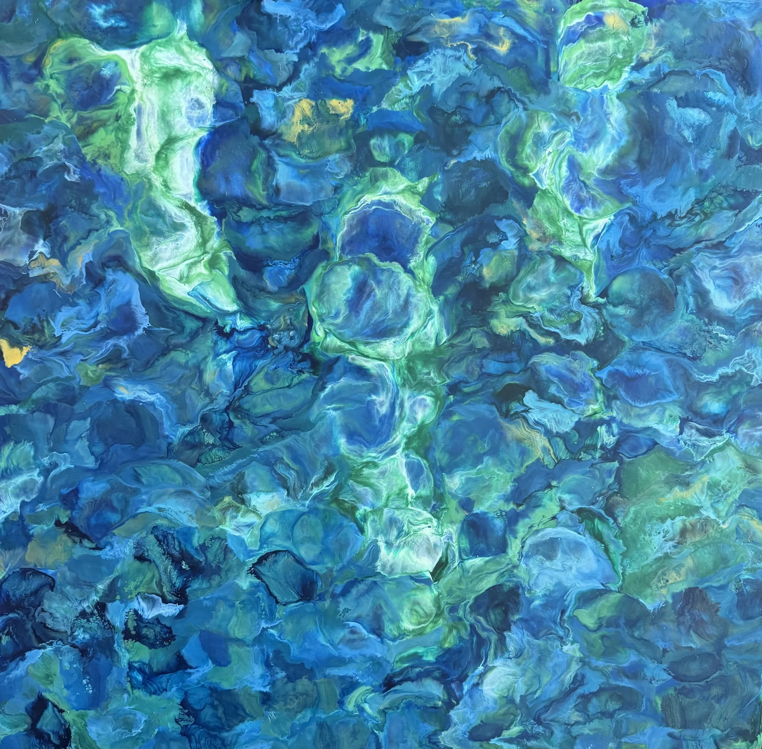 Ghostly Waters 12" x 12" Wood--Sold