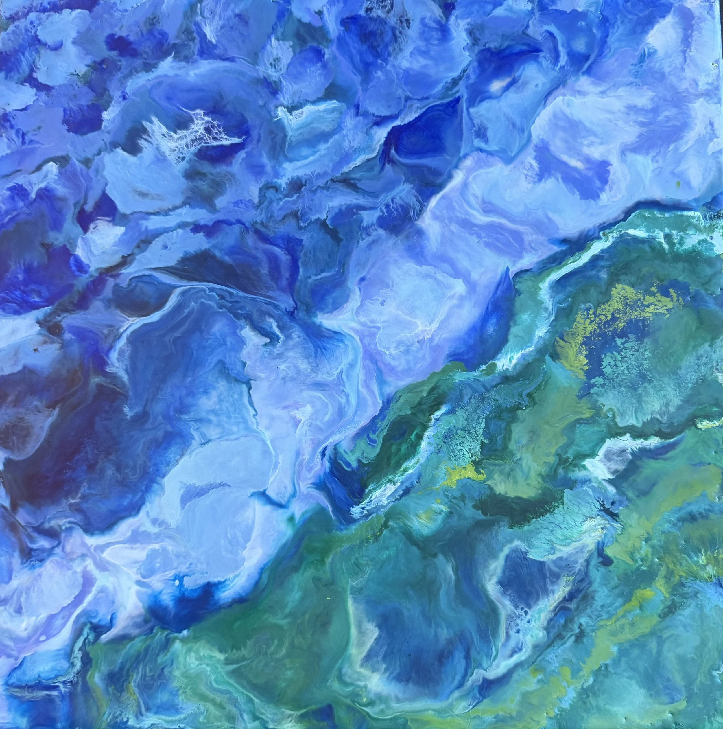 Topology of Delight 12" x 12" Wood--Sold