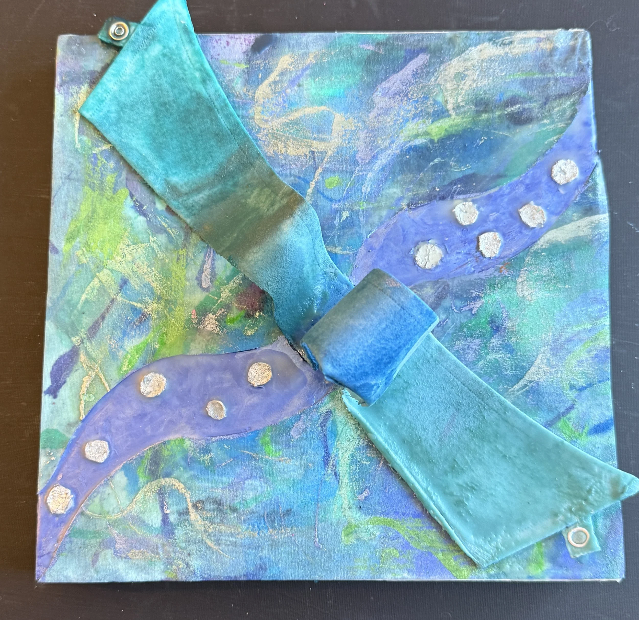 Buttoned up 10" x 10" Wood