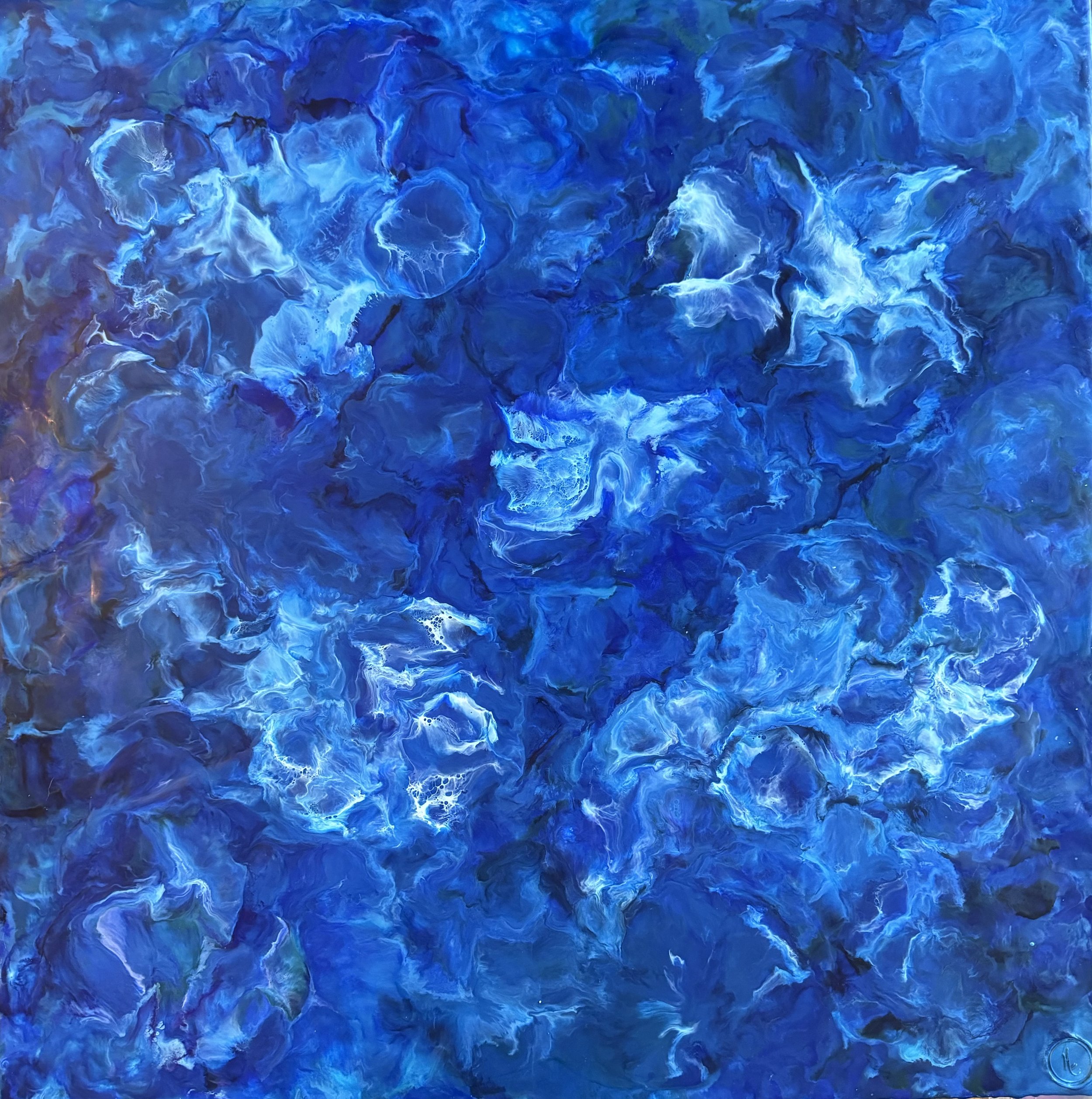 Mysteries of the Deep 24" x 24" Wood--Sold