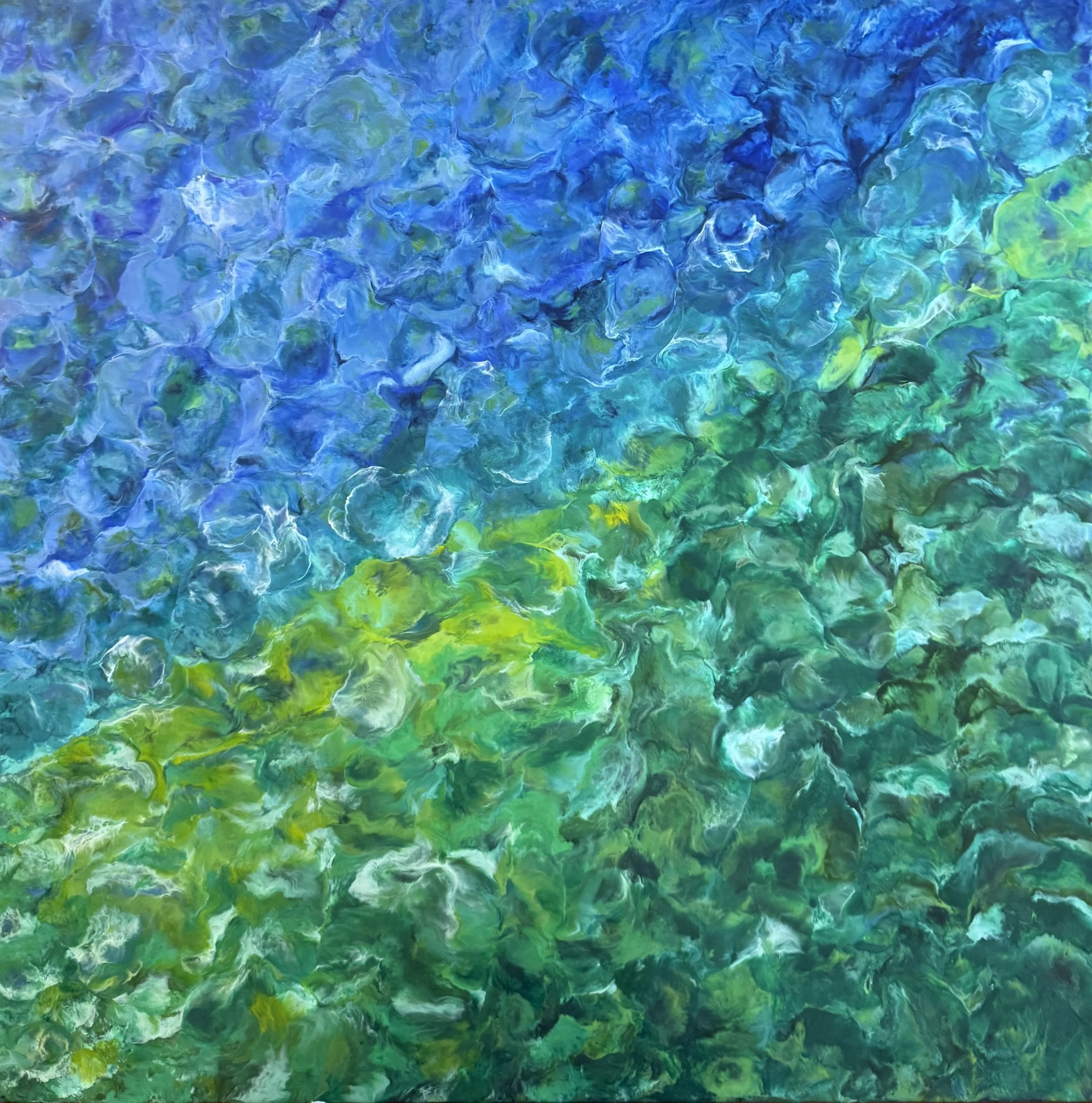 Rippling through Life 36" x 36" Wood